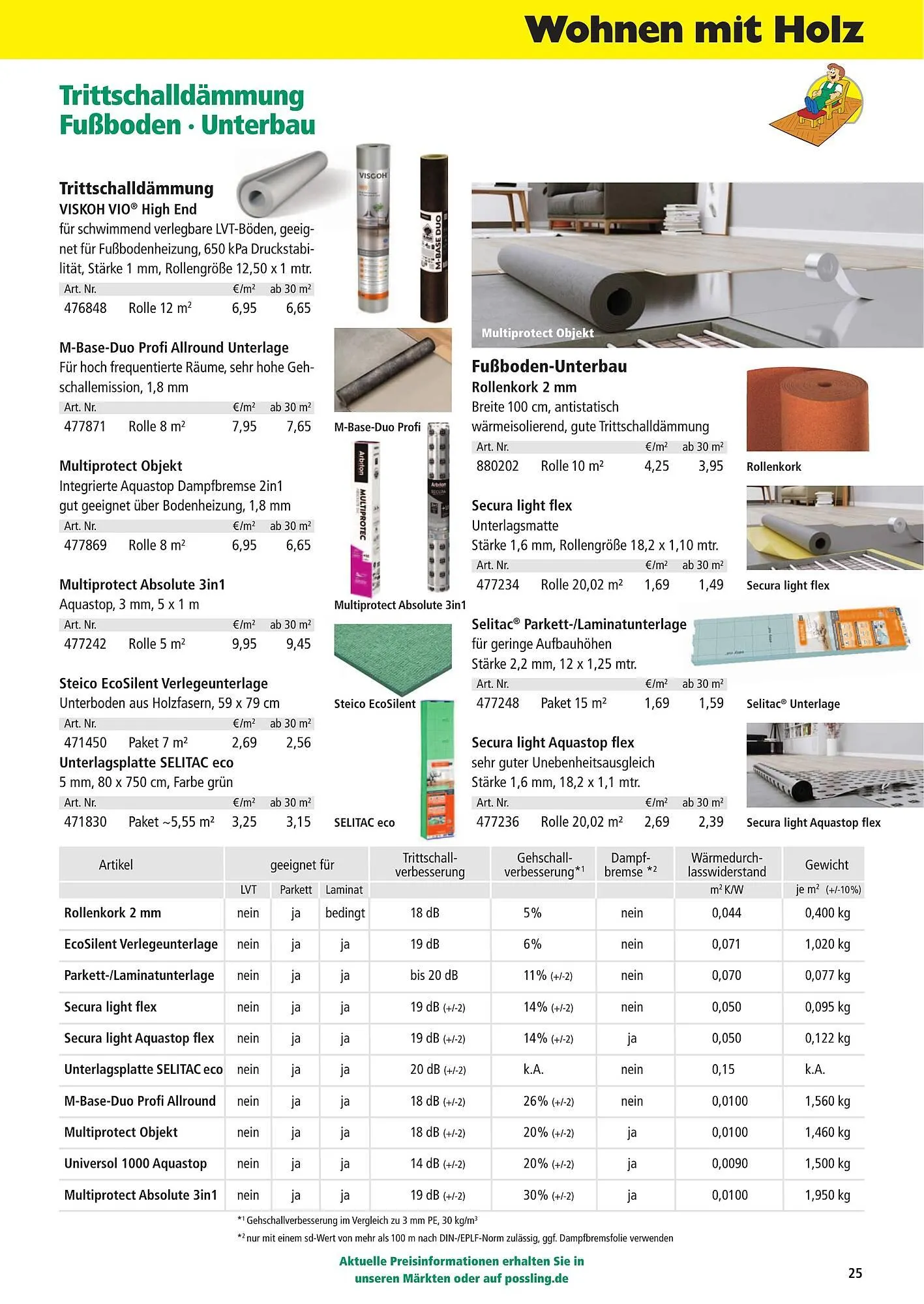 Holz Possling Prospekt von 1. April bis 31. Juli 2026 - Prospekt seite 25