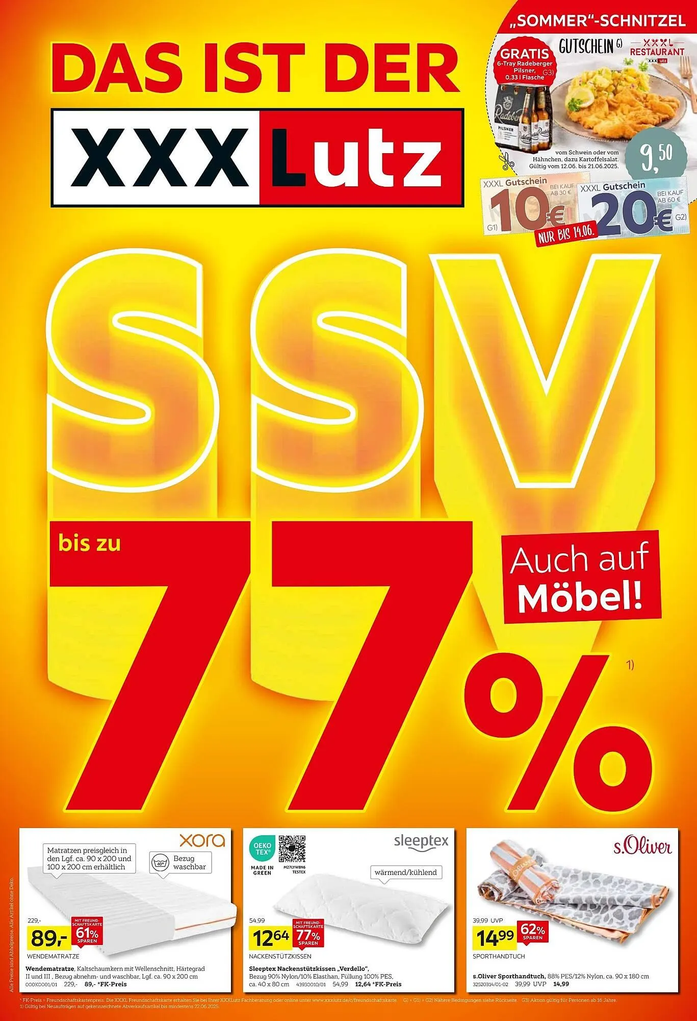 XXXLutz Prospekt von 9. Juni bis 15. Juni 2025 - Prospekt seite 1