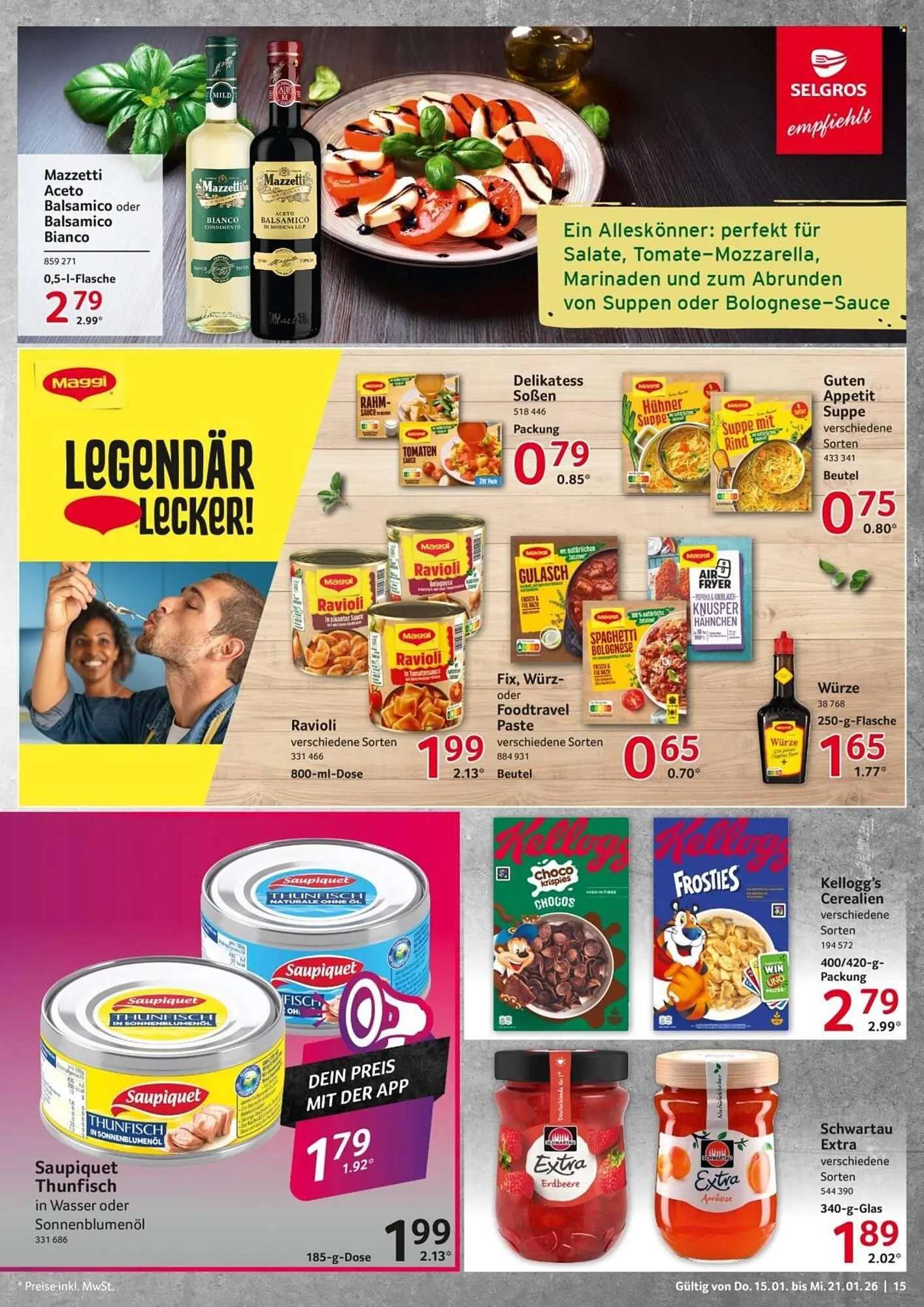 Selgros Prospekt von 15. Januar bis 21. Januar 2026 - Prospekt seite 15