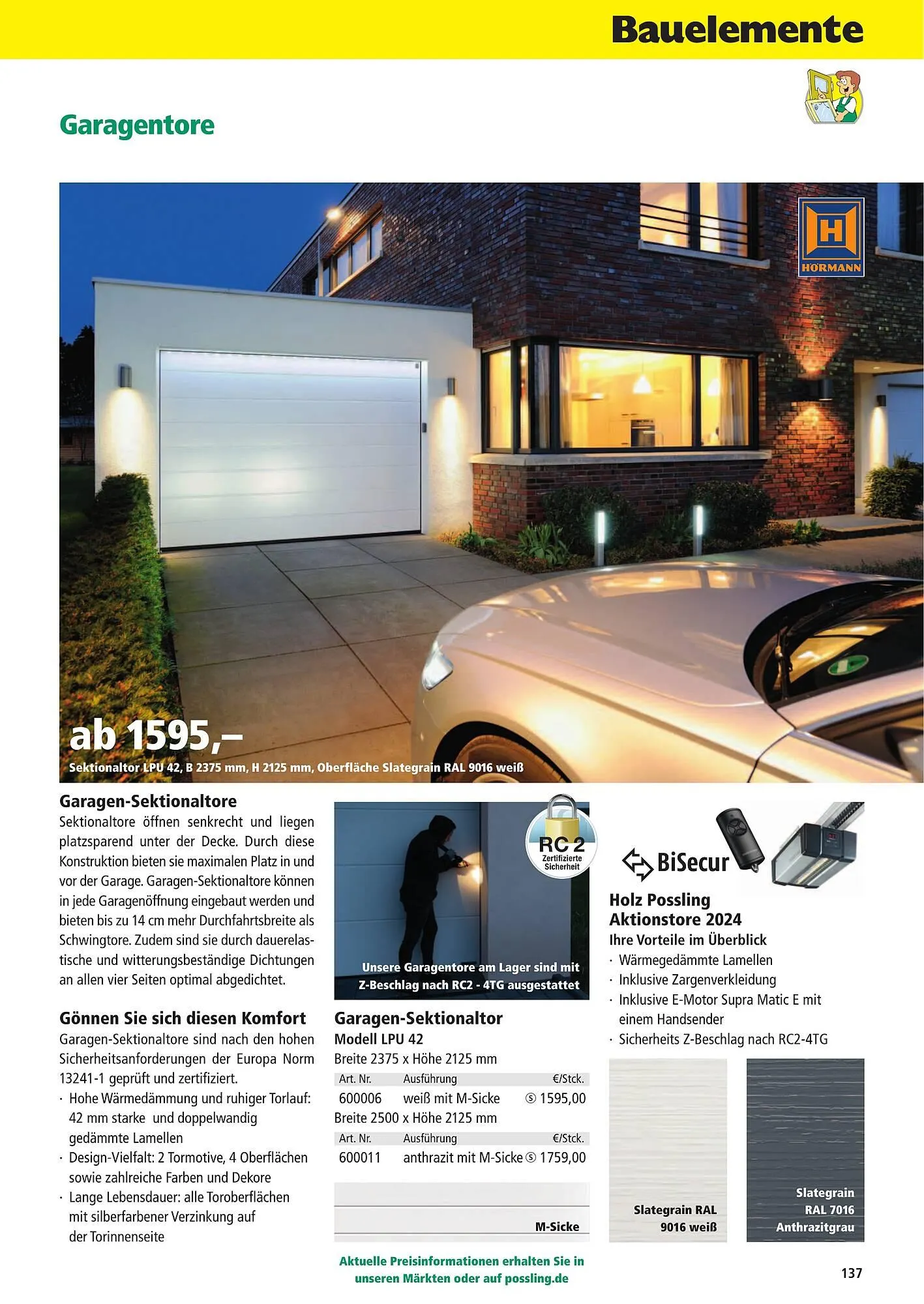 Holz Possling Prospekt von 2. Mai bis 31. Juli 2025 - Prospekt seite 137