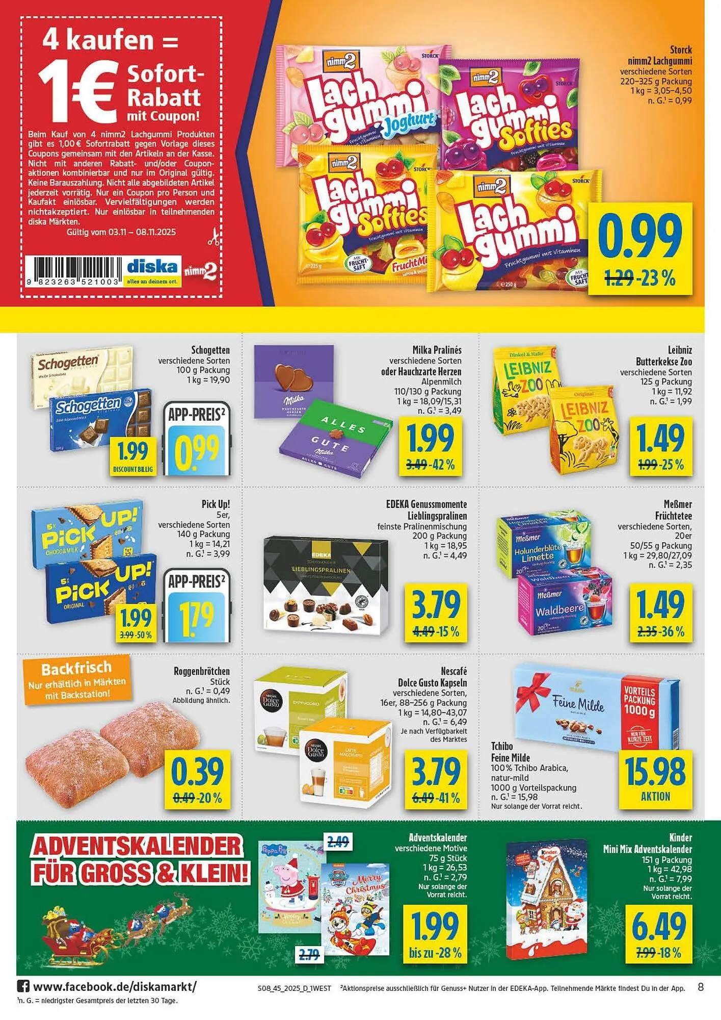 Diska Prospekt von 3. November bis 8. November 2025 - Prospekt seite 8