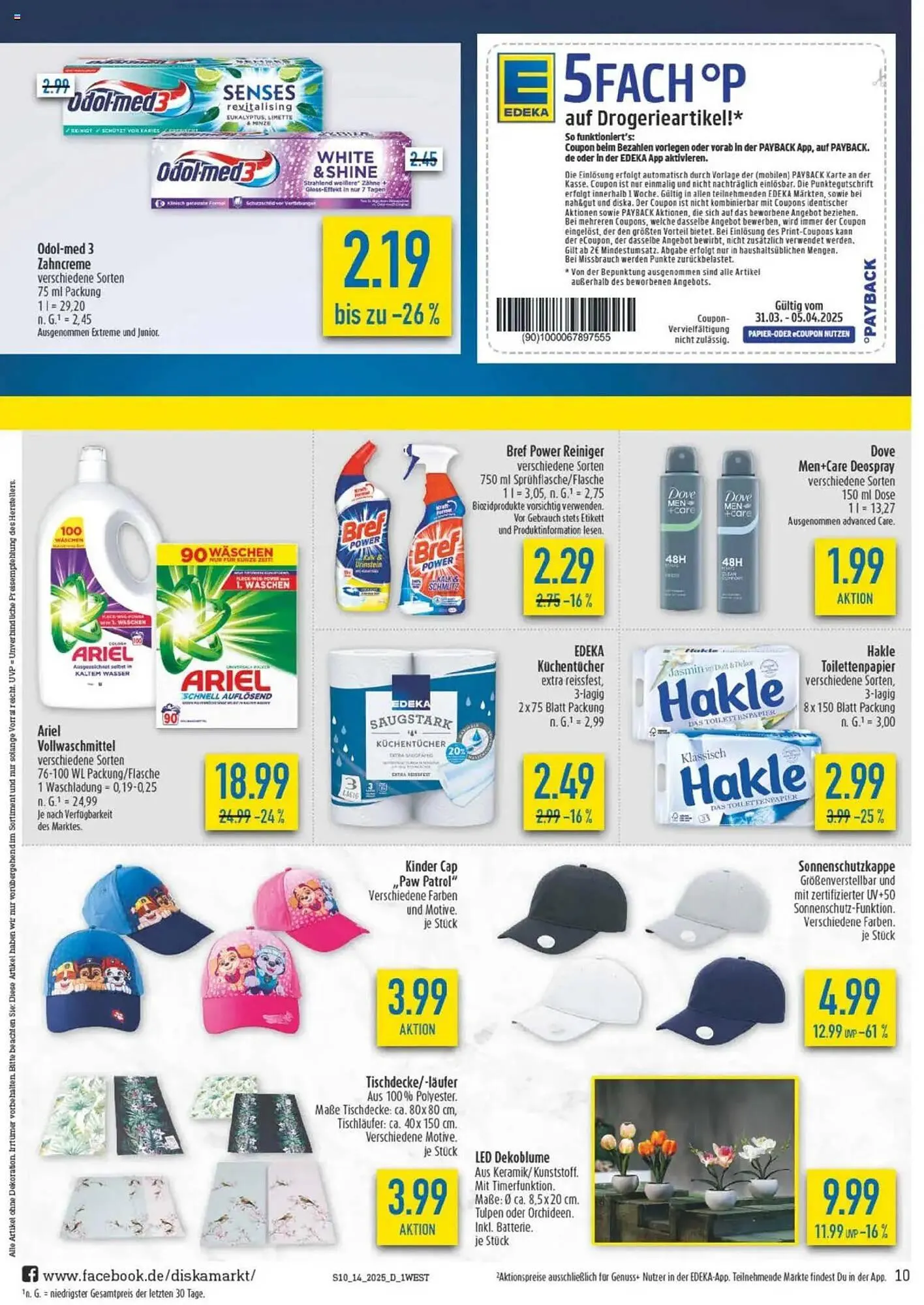 diska Prospekt von 31. März bis 5. April 2025 - Prospekt seite 10