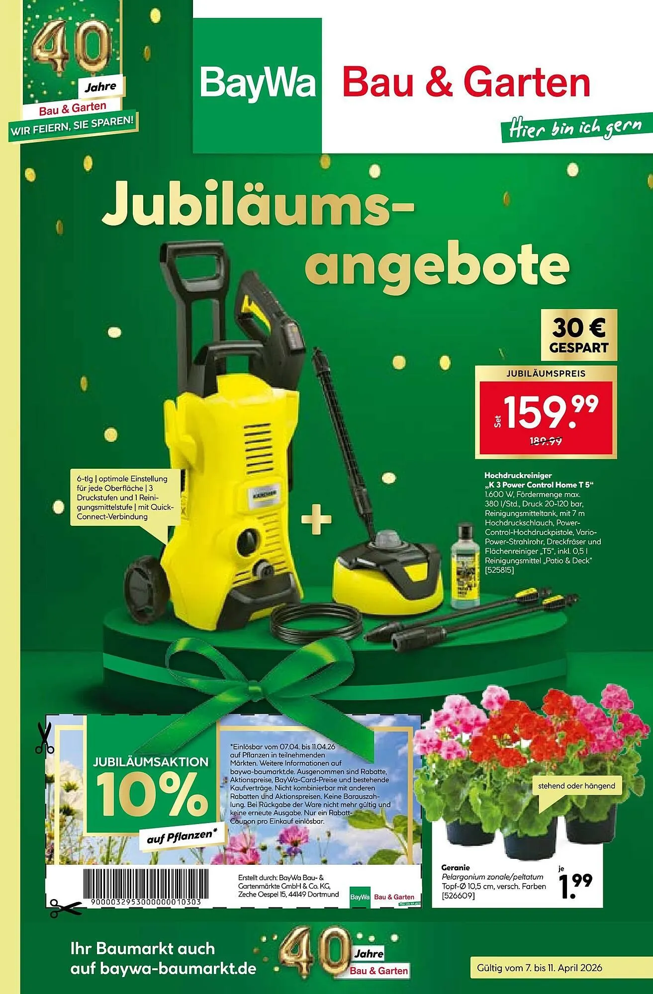 BayWa Bau & Garten Prospekt von 7. April bis 12. April 2026 - Prospekt seite 1
