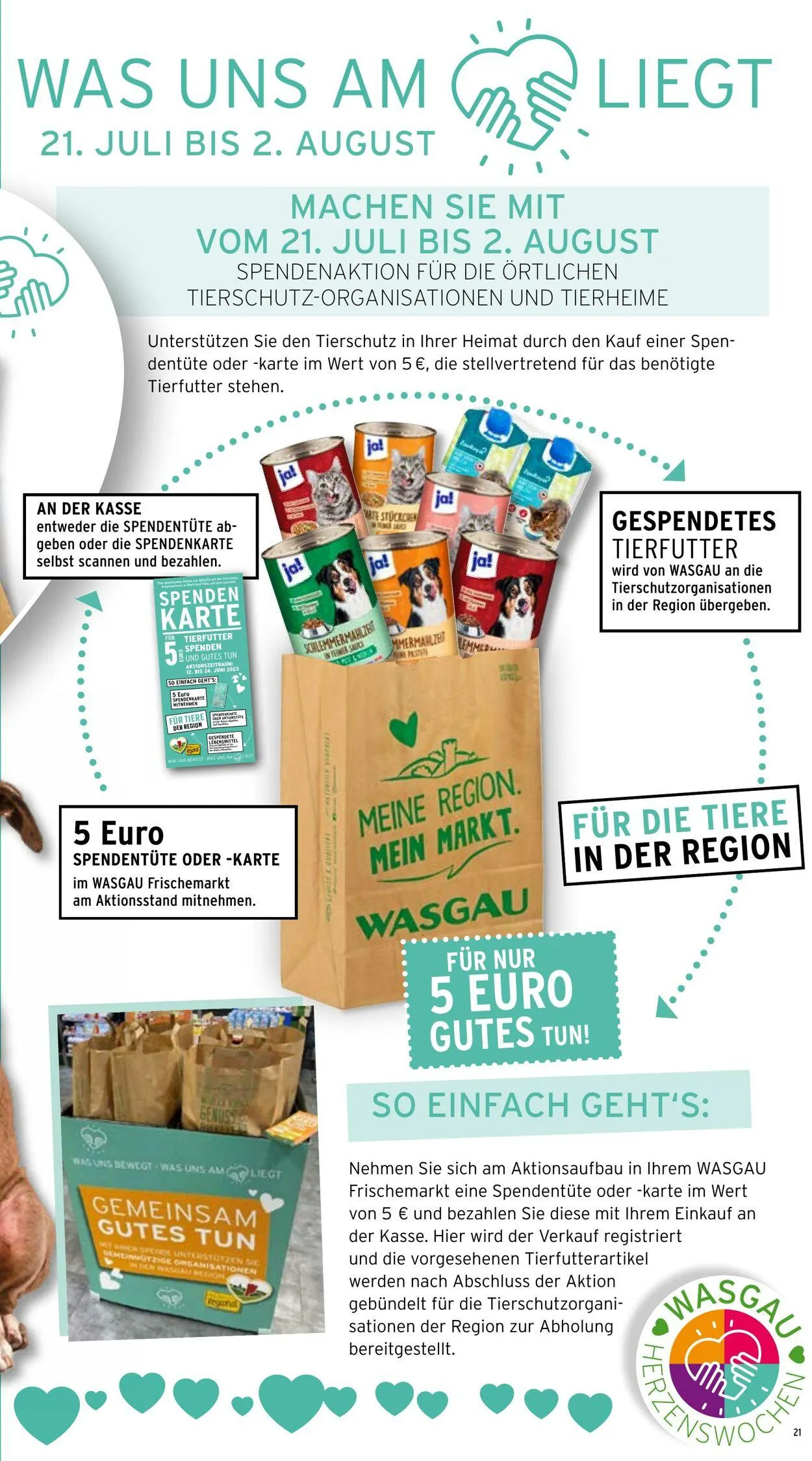 Wasgau von 21. Juli bis 26. Juli 2025 - Prospekt seite 21