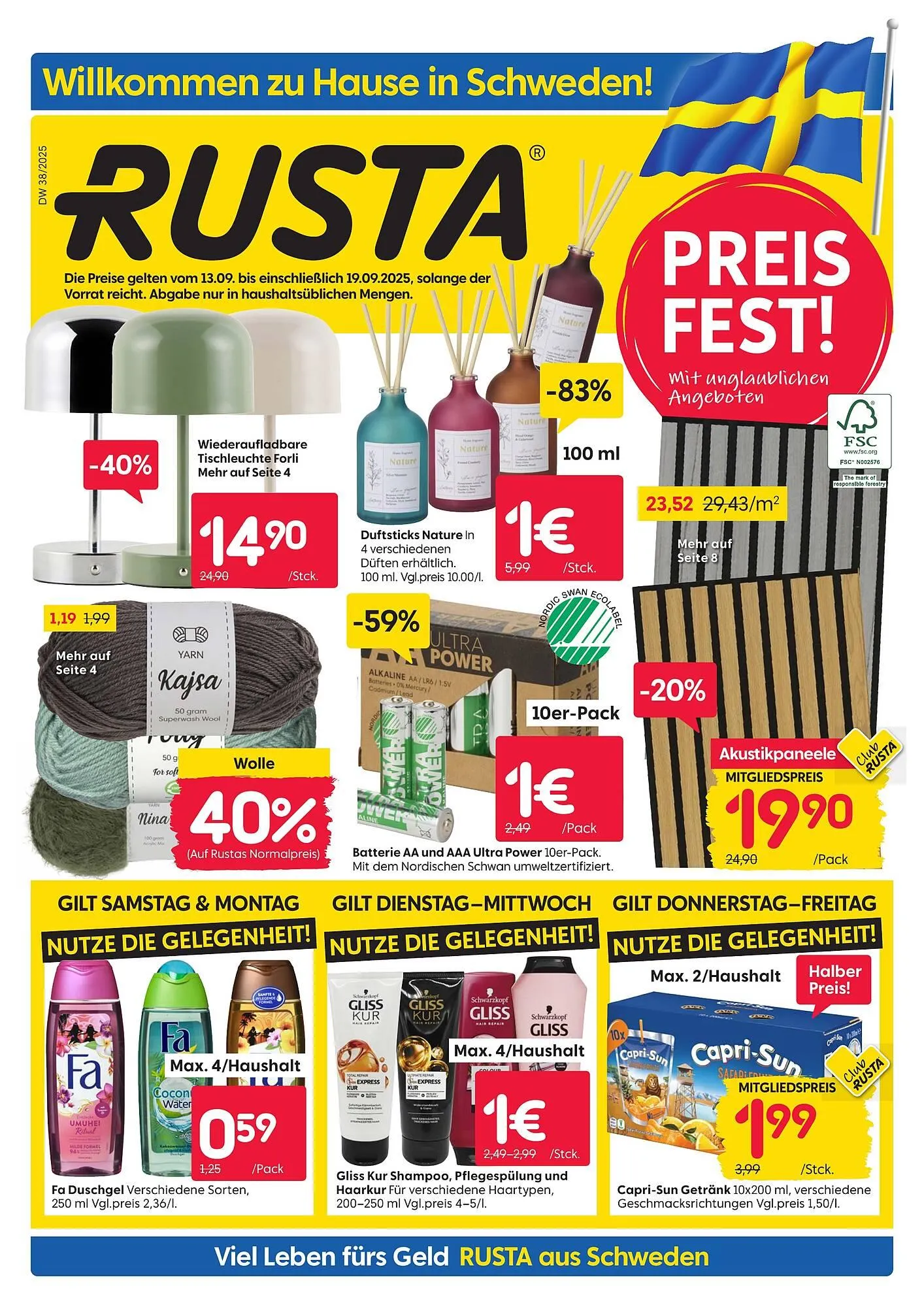 Rusta Prospekt von 15. September bis 20. September 2025 - Prospekt seite 1
