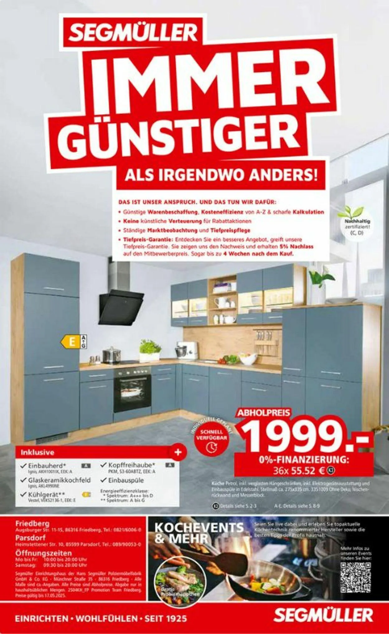 SEGMÜLLER von 22. März bis 17. Mai 2025 - Prospekt seite 40