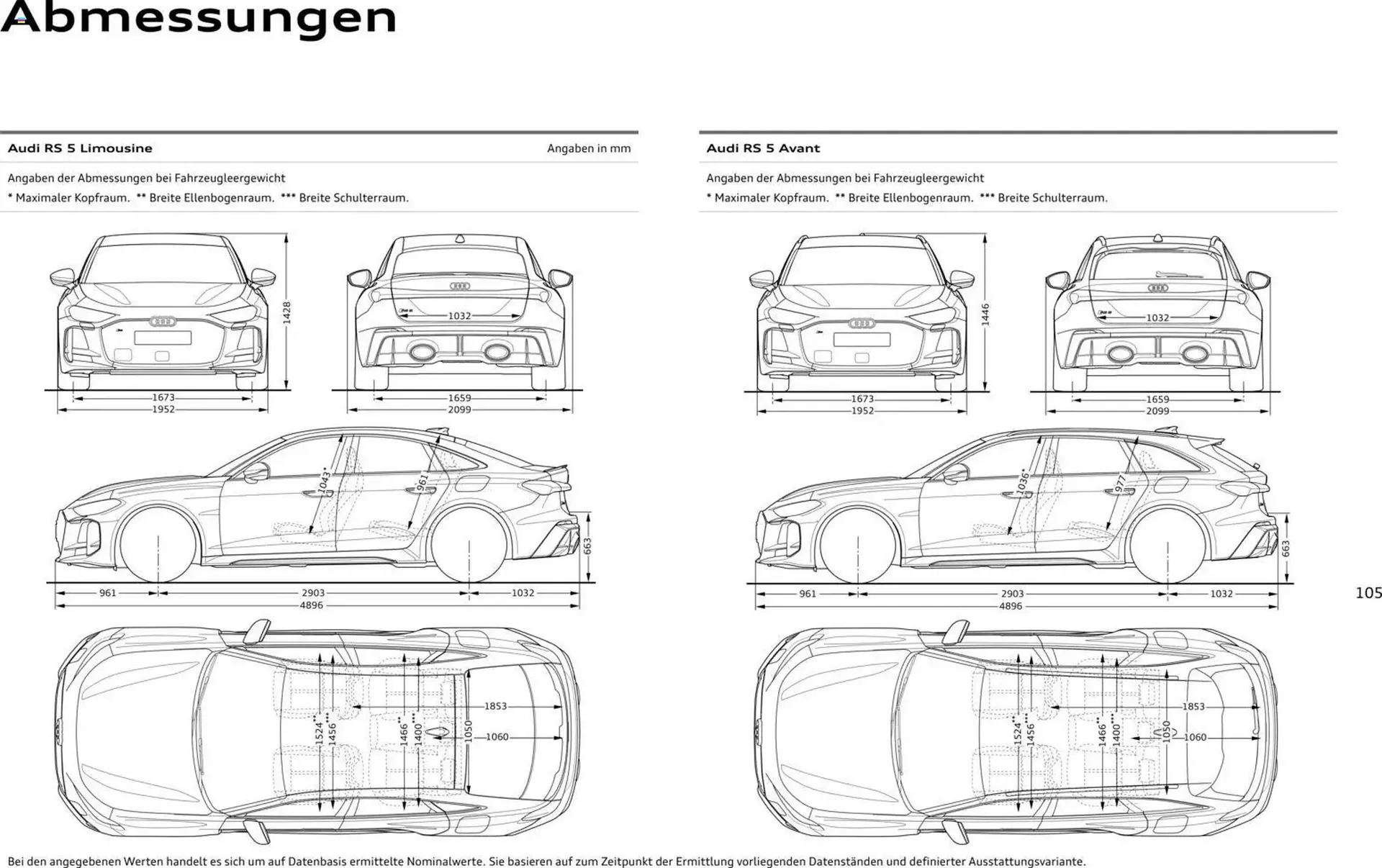 Audi Prospekt von 1. April bis 1. April 2027 - Prospekt seite 105
