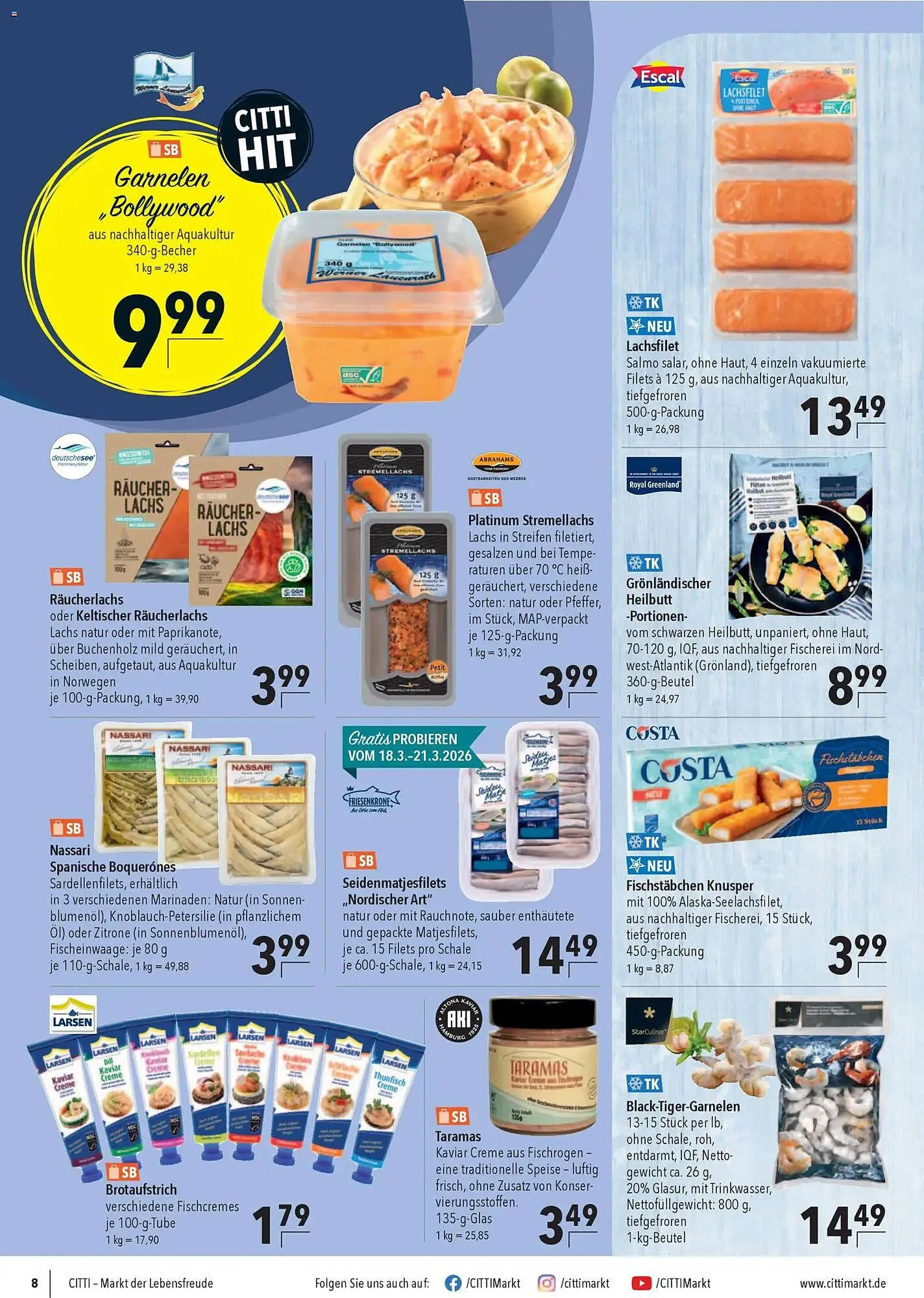 CITTI Markt Prospekt von 18. März bis 24. März 2026 - Prospekt seite 8