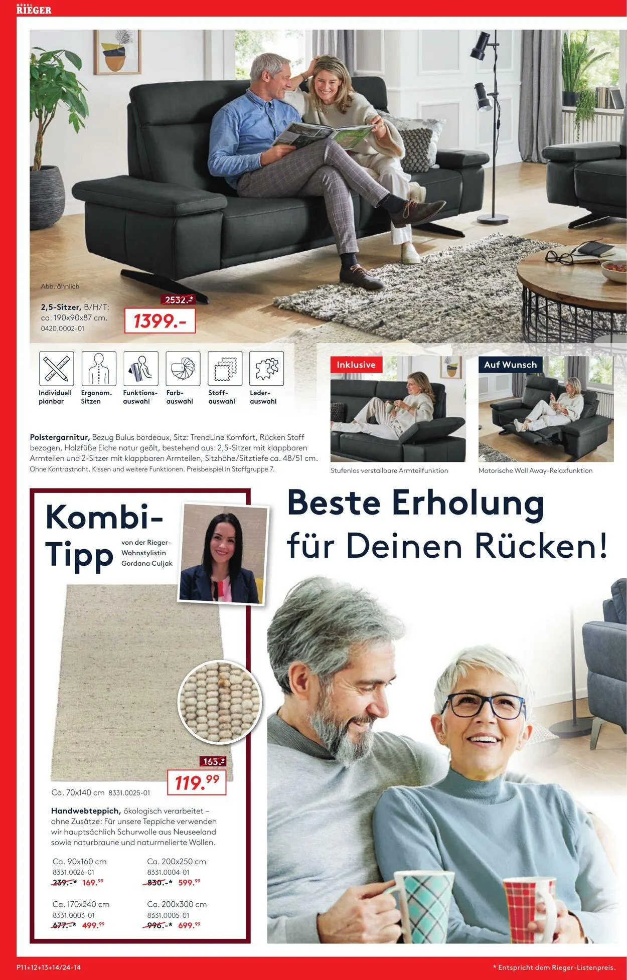Möbel Rieger Aktueller Prospekt von 8. Oktober bis 22. Oktober 2025 - Prospekt seite 14