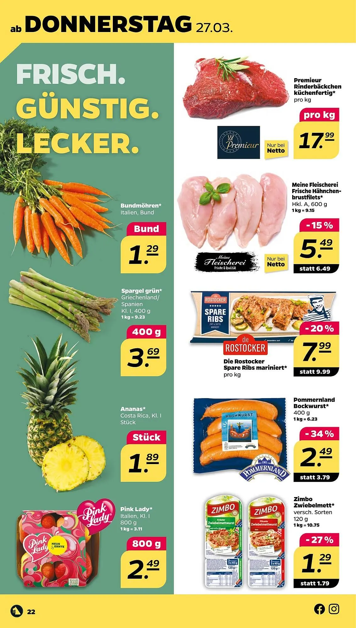 NETTO Prospekt von 24. März bis 29. März 2025 - Prospekt seite 22