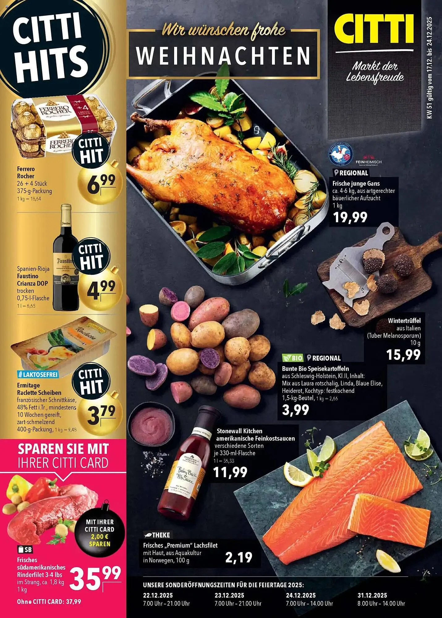 CITTI Markt Prospekt von 17. Dezember bis 24. Dezember 2025 - Prospekt seite 1