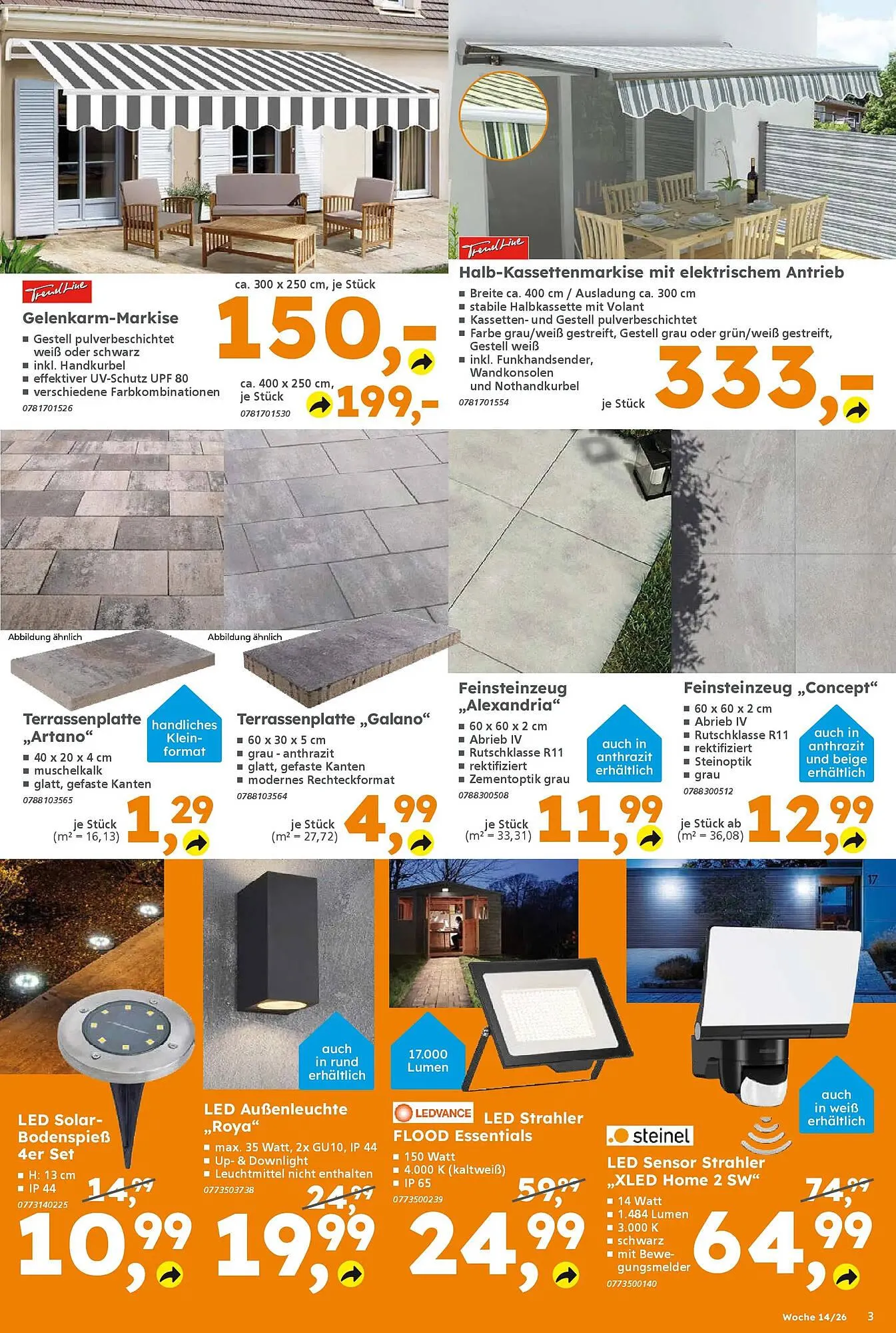 Globus Baumarkt Prospekt von 29. März bis 4. April 2026 - Prospekt seite 3