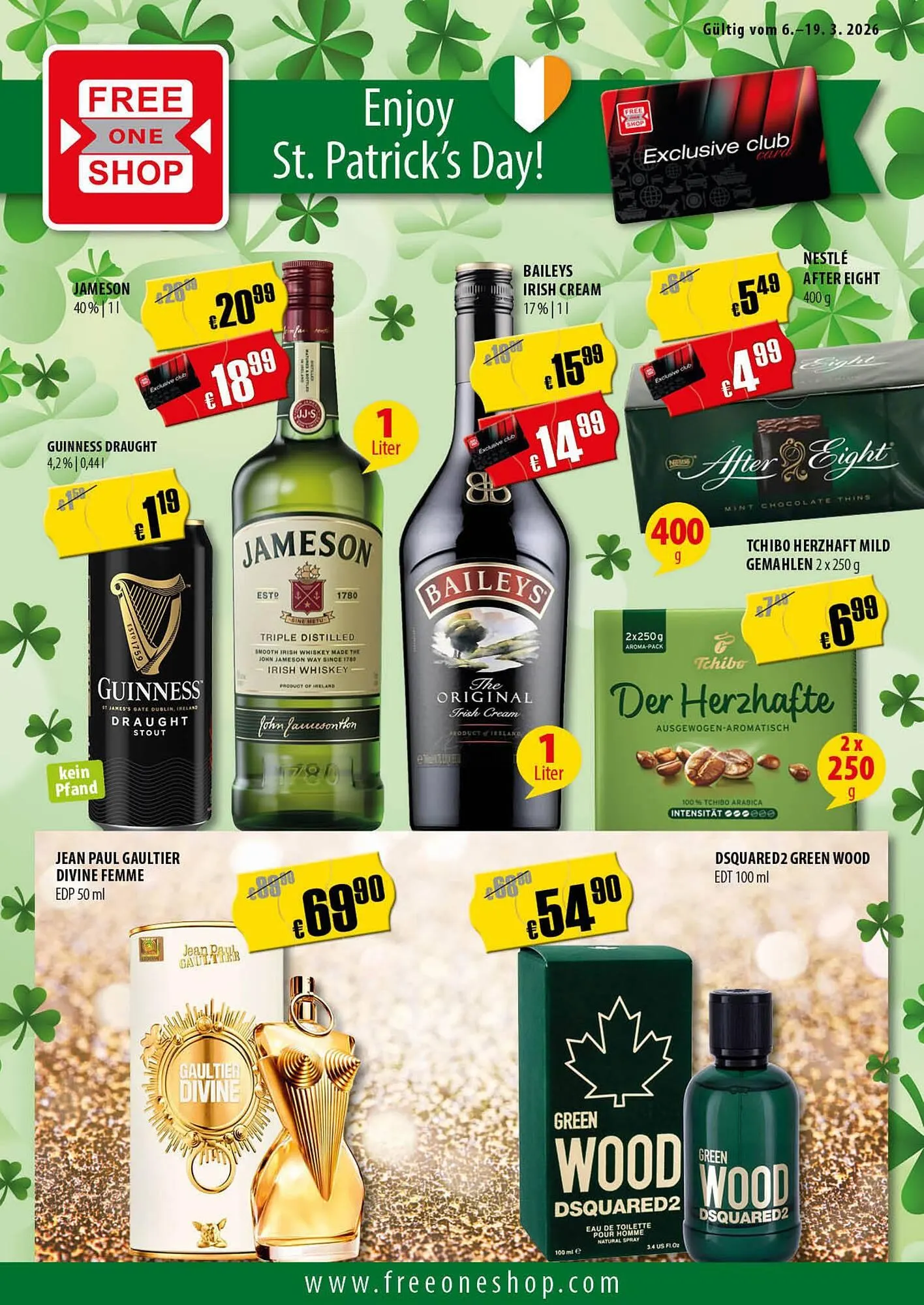 FreeOneShop Prospekt von 6. März bis 19. März 2026 - Prospekt seite 1