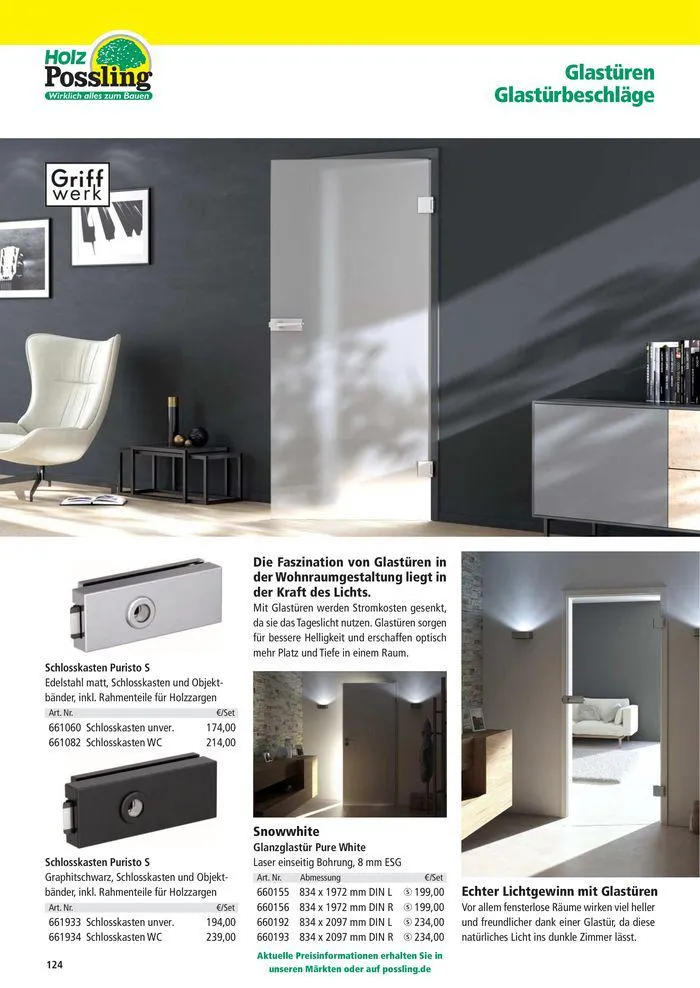Holz-& Baukatalog 2024/25 von 27. März bis 31. Januar 2025 - Prospekt seite 124
