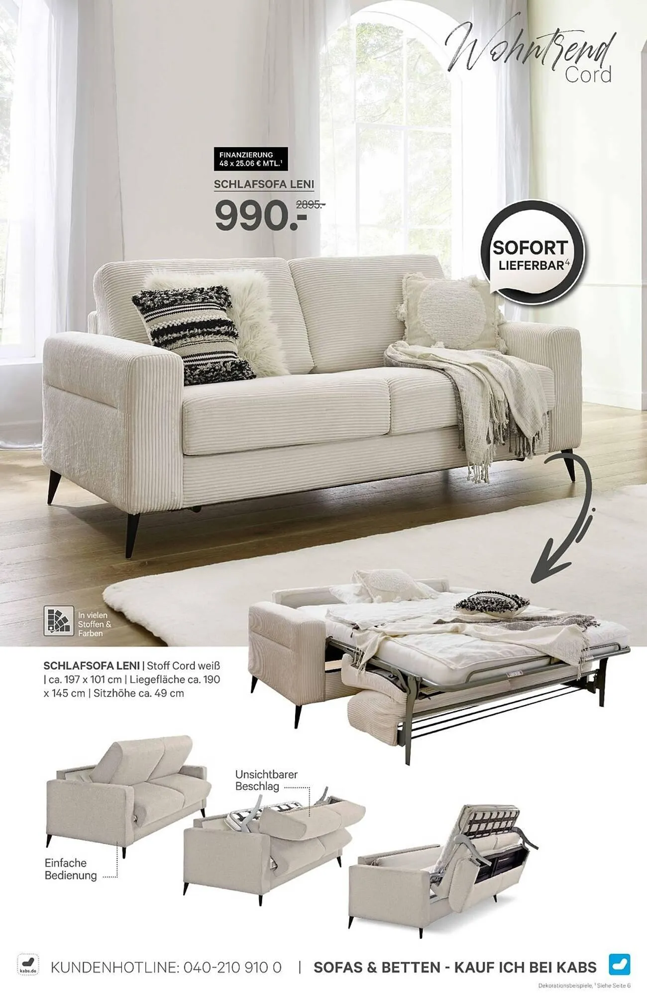 Kabs Polsterwelt Prospekt von 30. Januar bis 5. Februar 2026 - Prospekt seite 34