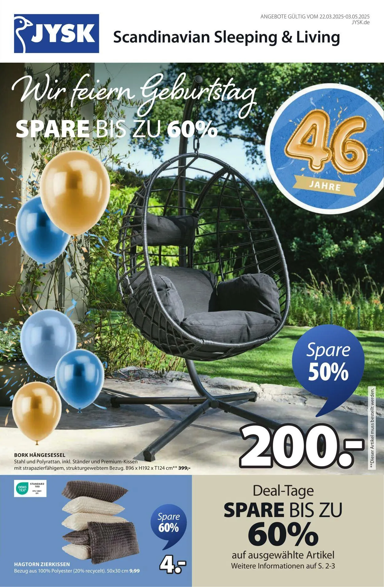 JYSK von 20. April bis 4. Mai 2025 - Prospekt seite 2