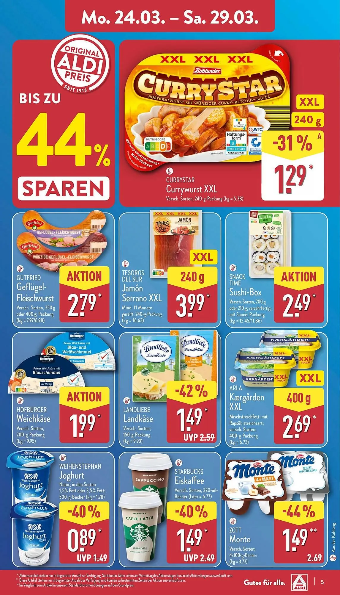 Aldi Nord Prospekt von 24. März bis 29. März 2025 - Prospekt seite 5