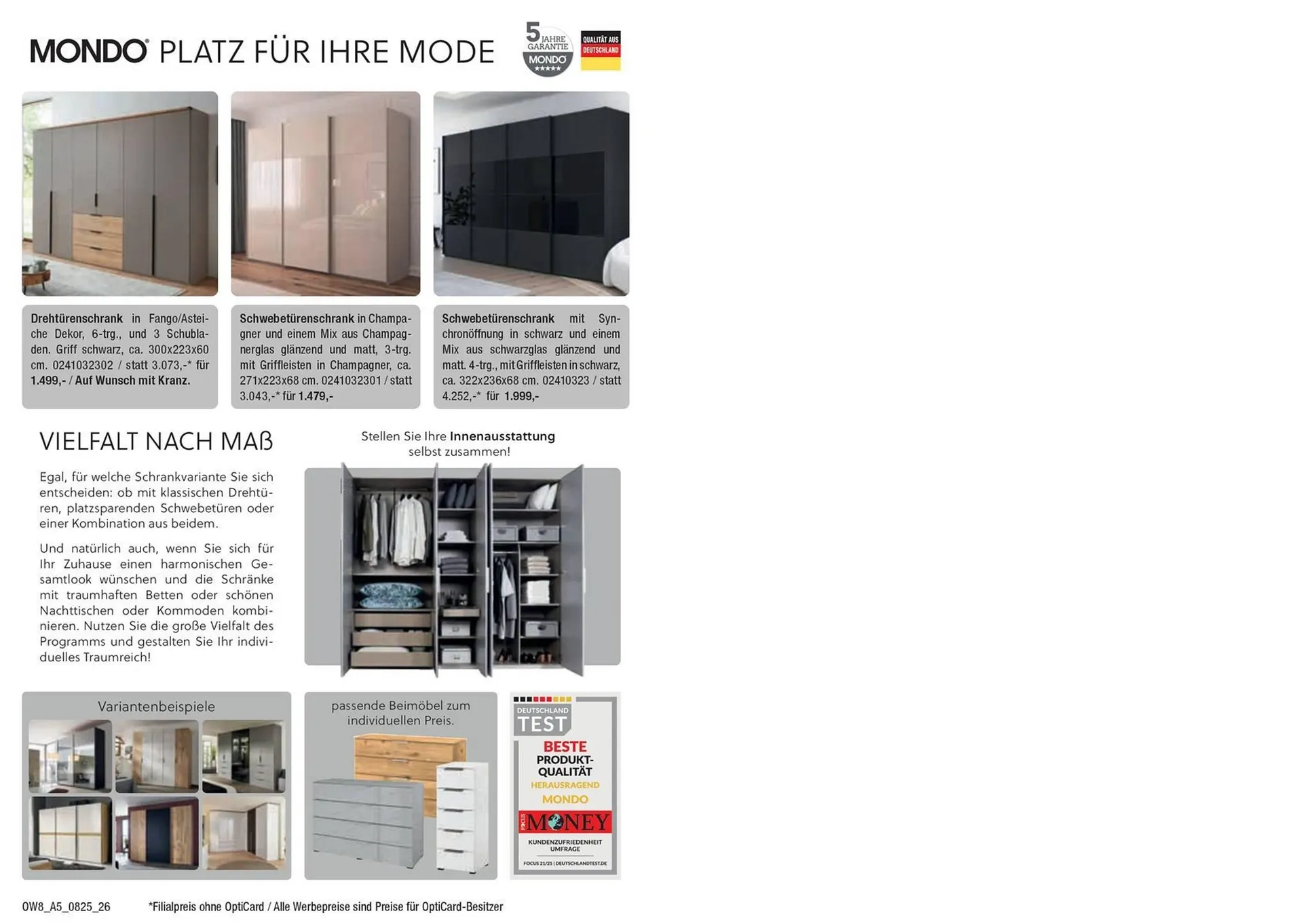 Opti Wohnwelt Prospekt von 25. Juli bis 23. August 2025 - Prospekt seite 26