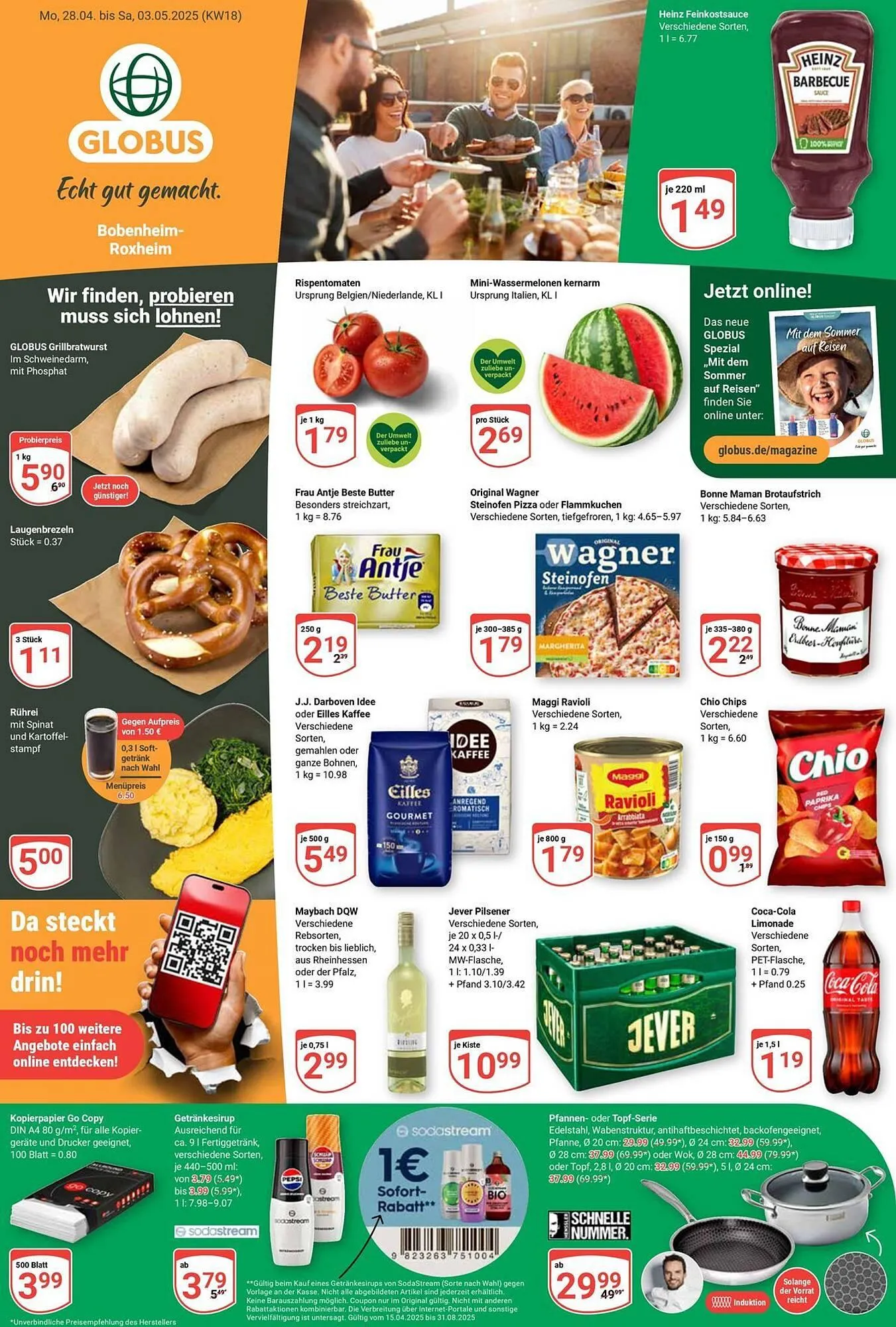 Globus Prospekt von 28. April bis 3. Mai 2025 - Prospekt seite 1