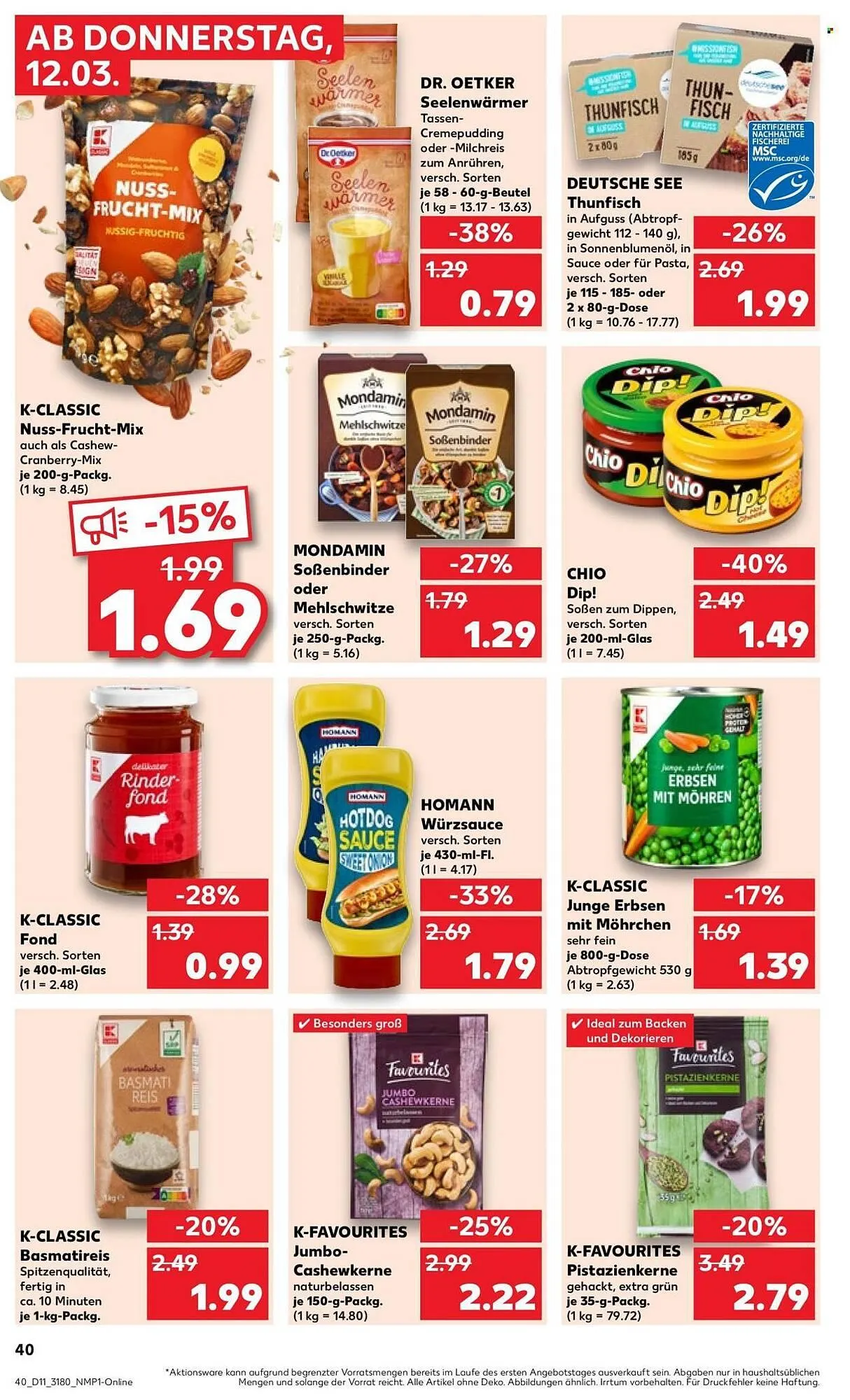 Kaufland Prospekt von 12. März bis 18. März 2026 - Prospekt seite 40