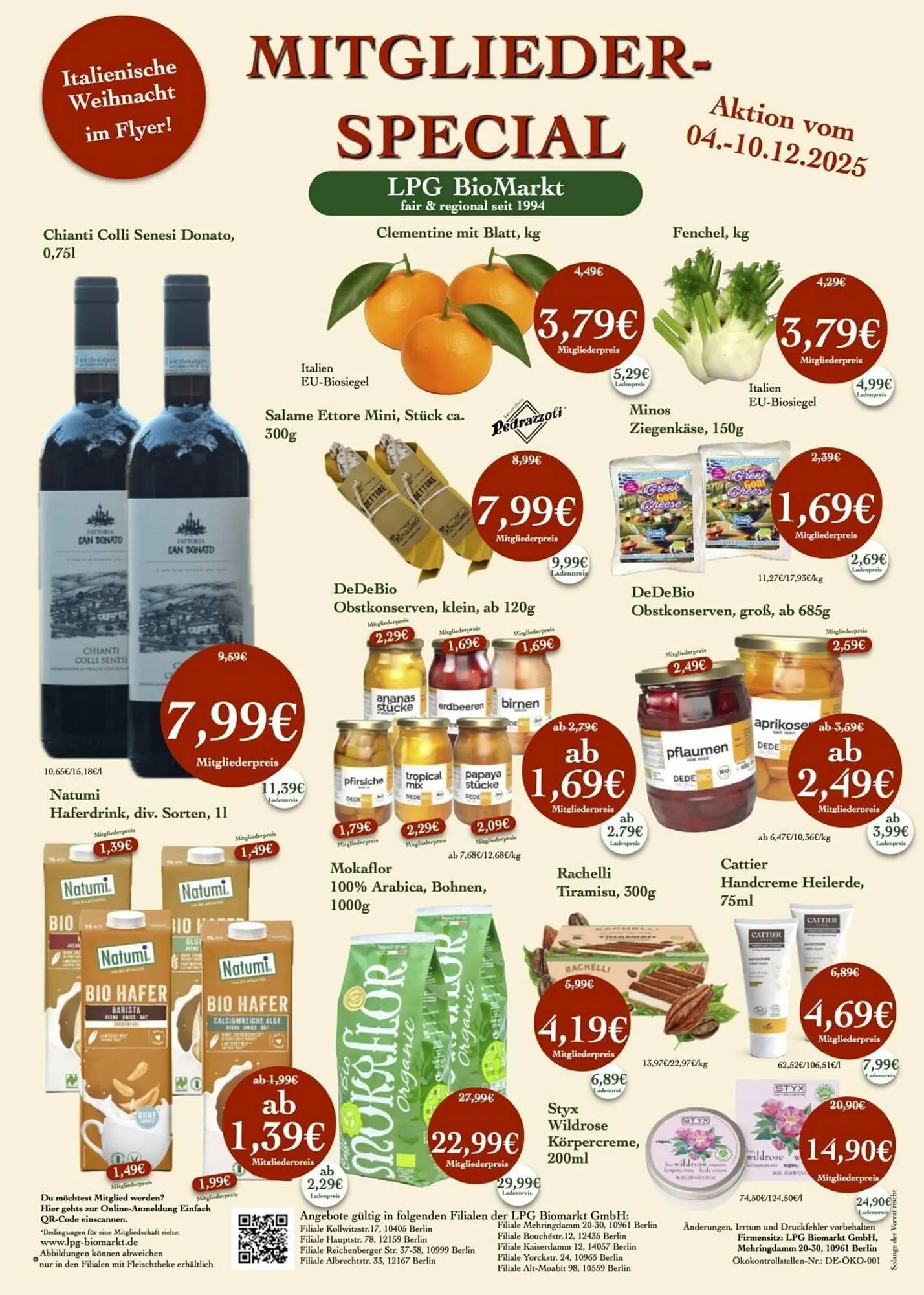 LPG Biomarkt Prospekt von 4. Dezember bis 10. Dezember 2025 - Prospekt seite 1