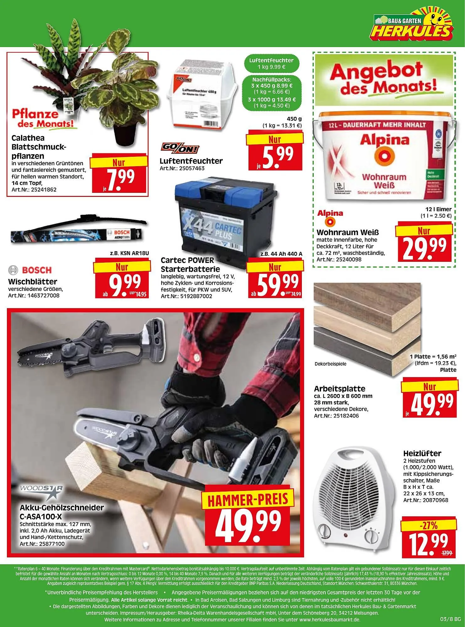 Herkules Baumarkt Prospekt von 12. Januar bis 17. Januar 2026 - Prospekt seite 8