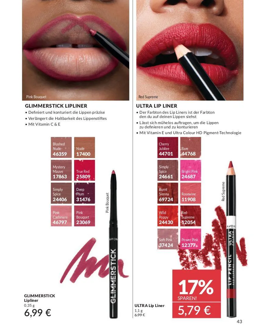 Avon Aktueller Prospekt von 7. Mai bis 21. Mai 2025 - Prospekt seite 43
