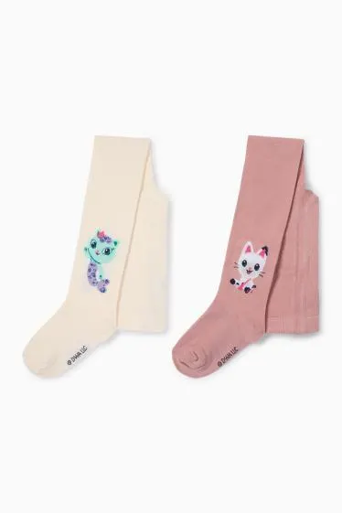 Multipack of 2 - Gabby's Dollhouse - tights