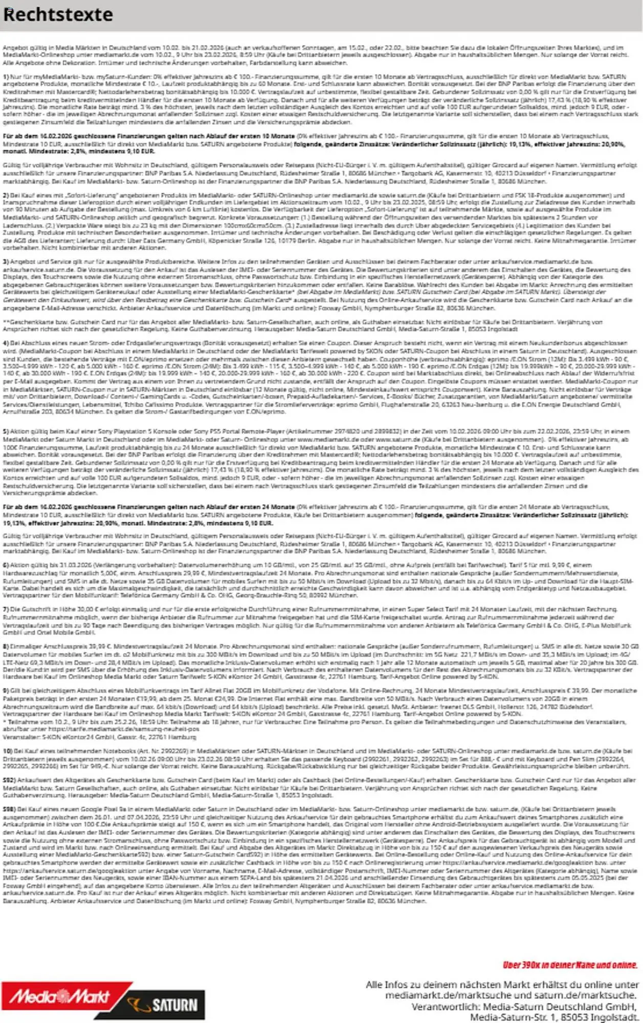 Saturn Prospekt von 10. Februar bis 23. Februar 2026 - Prospekt seite 19