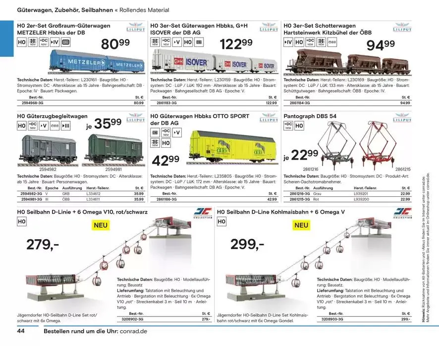 Modellbahn Katalog von 29. Oktober bis 31. Dezember 2025 - Prospekt seite 46