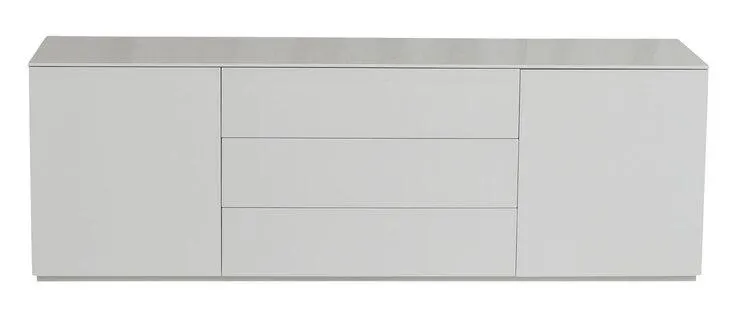 Sideboard MONIQUE 180 x 60 cm Hochglanz weiß