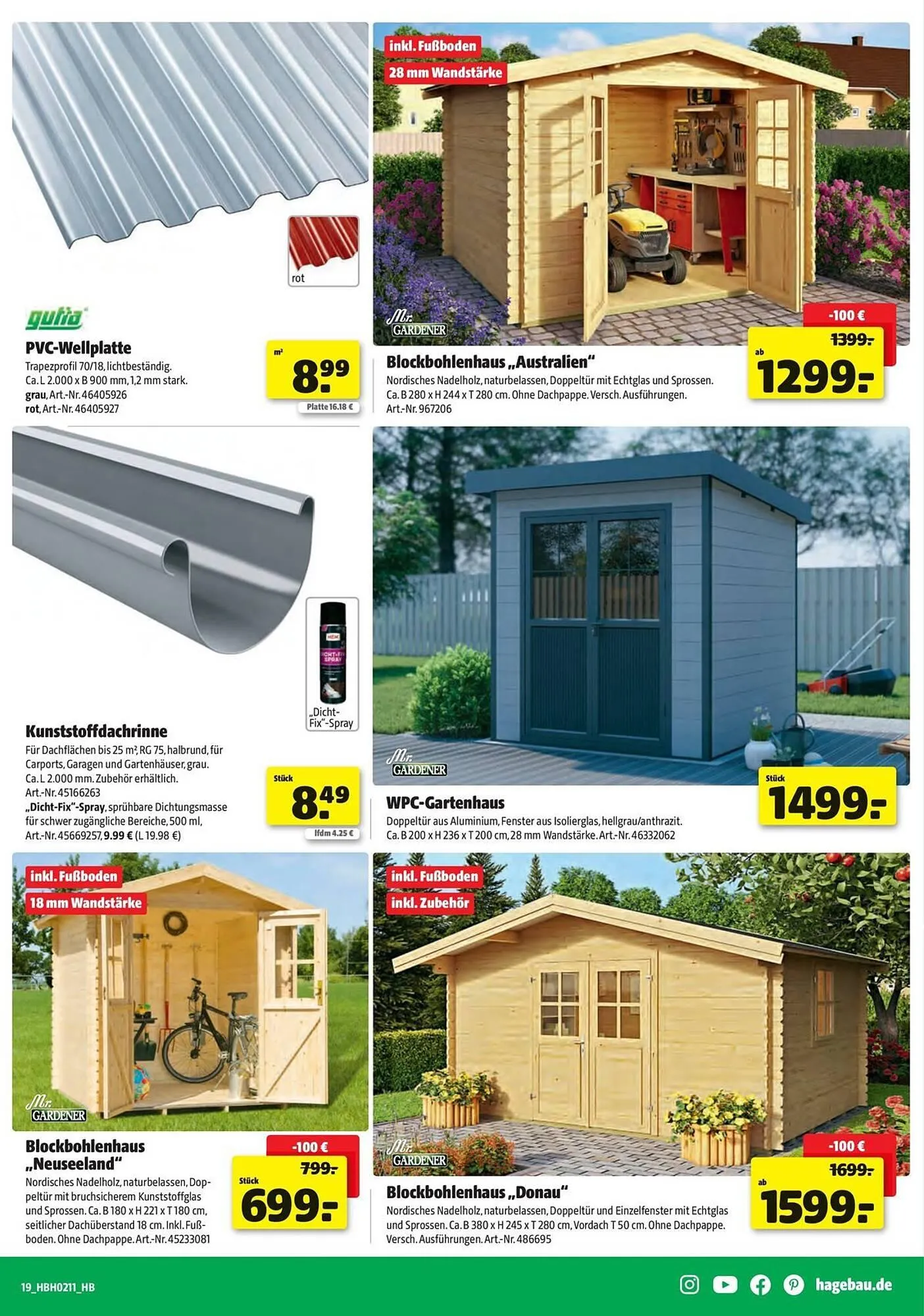 Hagebau Prospekt von 12. März bis 11. April 2026 - Prospekt seite 19