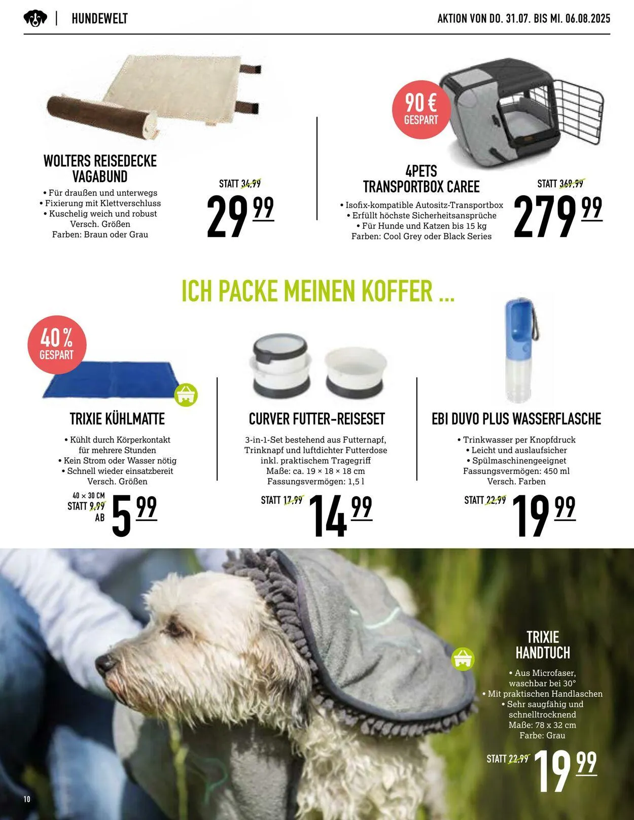 Kölle Zoo Aktueller Prospekt von 30. Juli bis 13. August 2025 - Prospekt seite 10