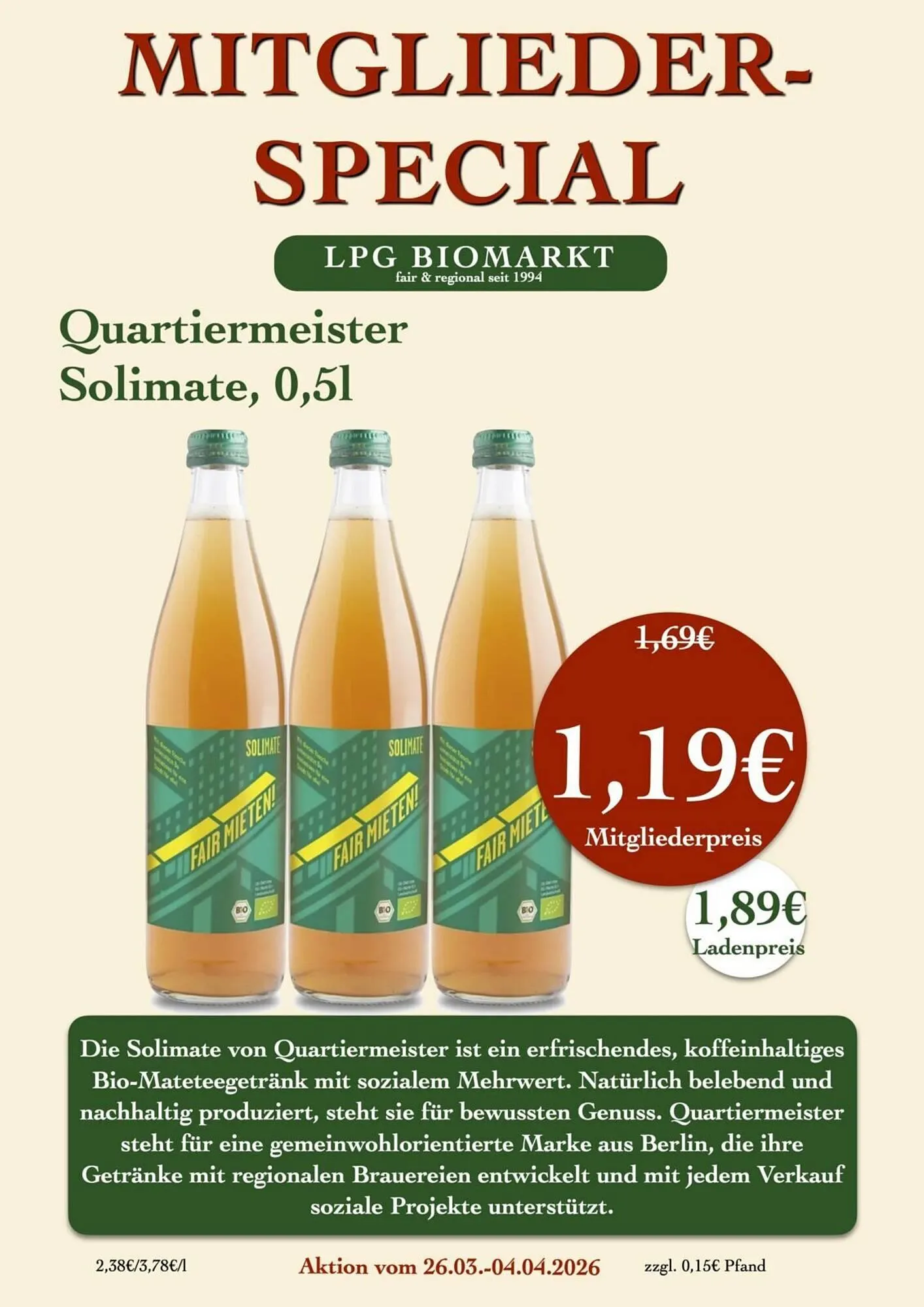 LPG Biomarkt Prospekt von 26. März bis 1. April 2026 - Prospekt seite 25