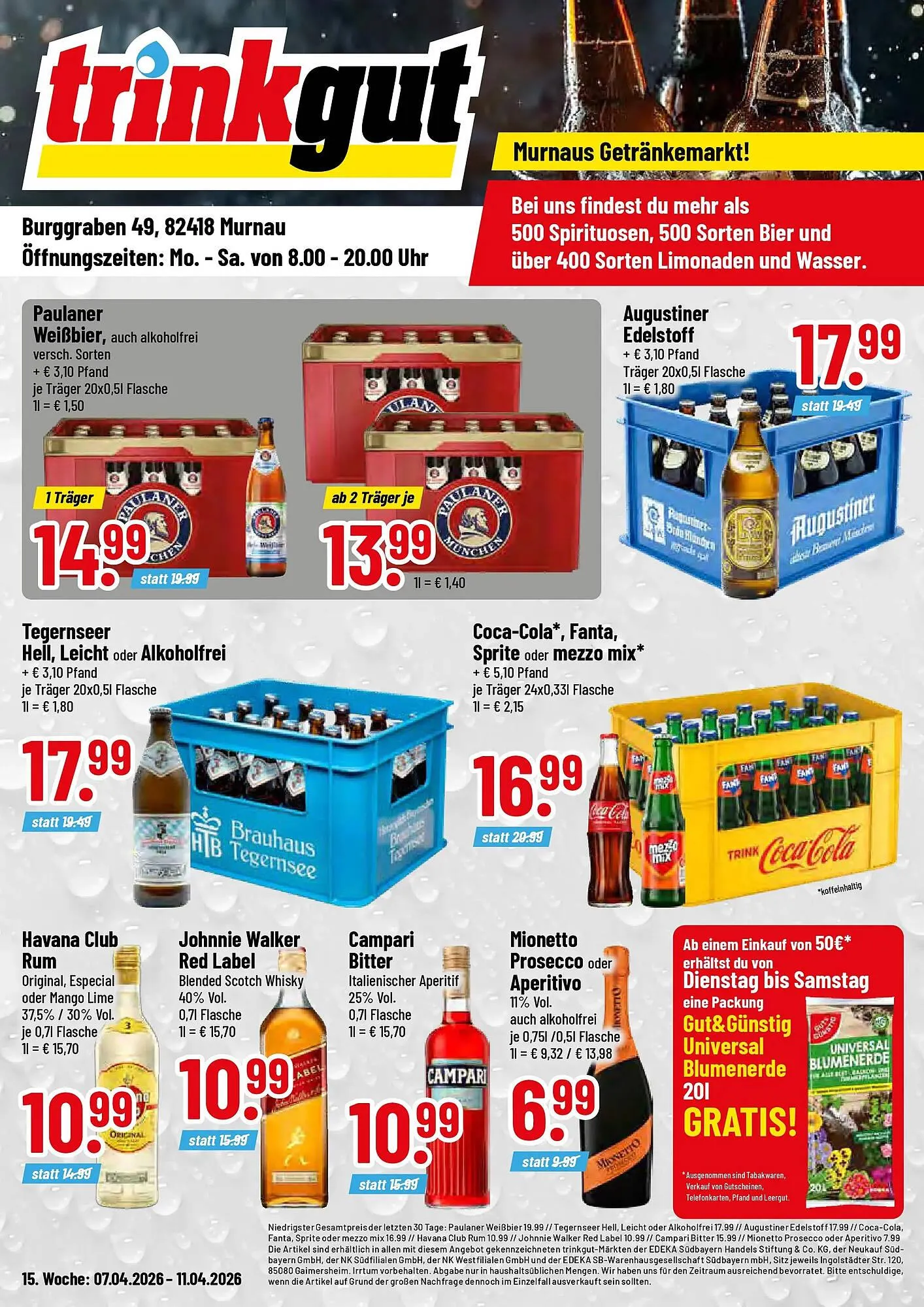 Trinkgut Prospekt von 5. April bis 11. April 2026 - Prospekt seite 1