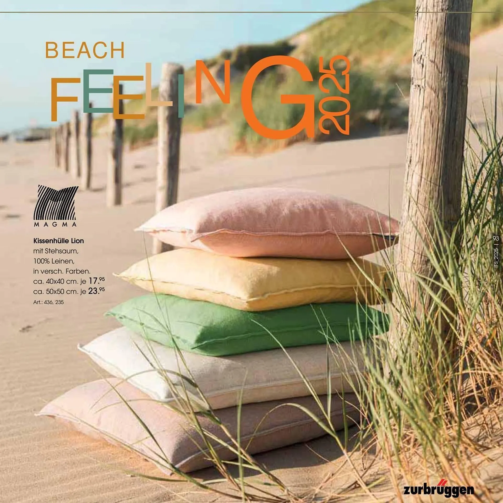 Zurbrüggen Prospekt von 14. Mai bis 31. August 2025 - Prospekt seite 93