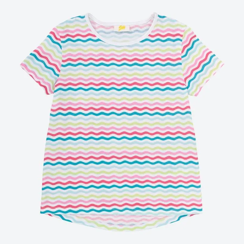 Kinder-Mädchen-T-Shirt mit Streifenmuster