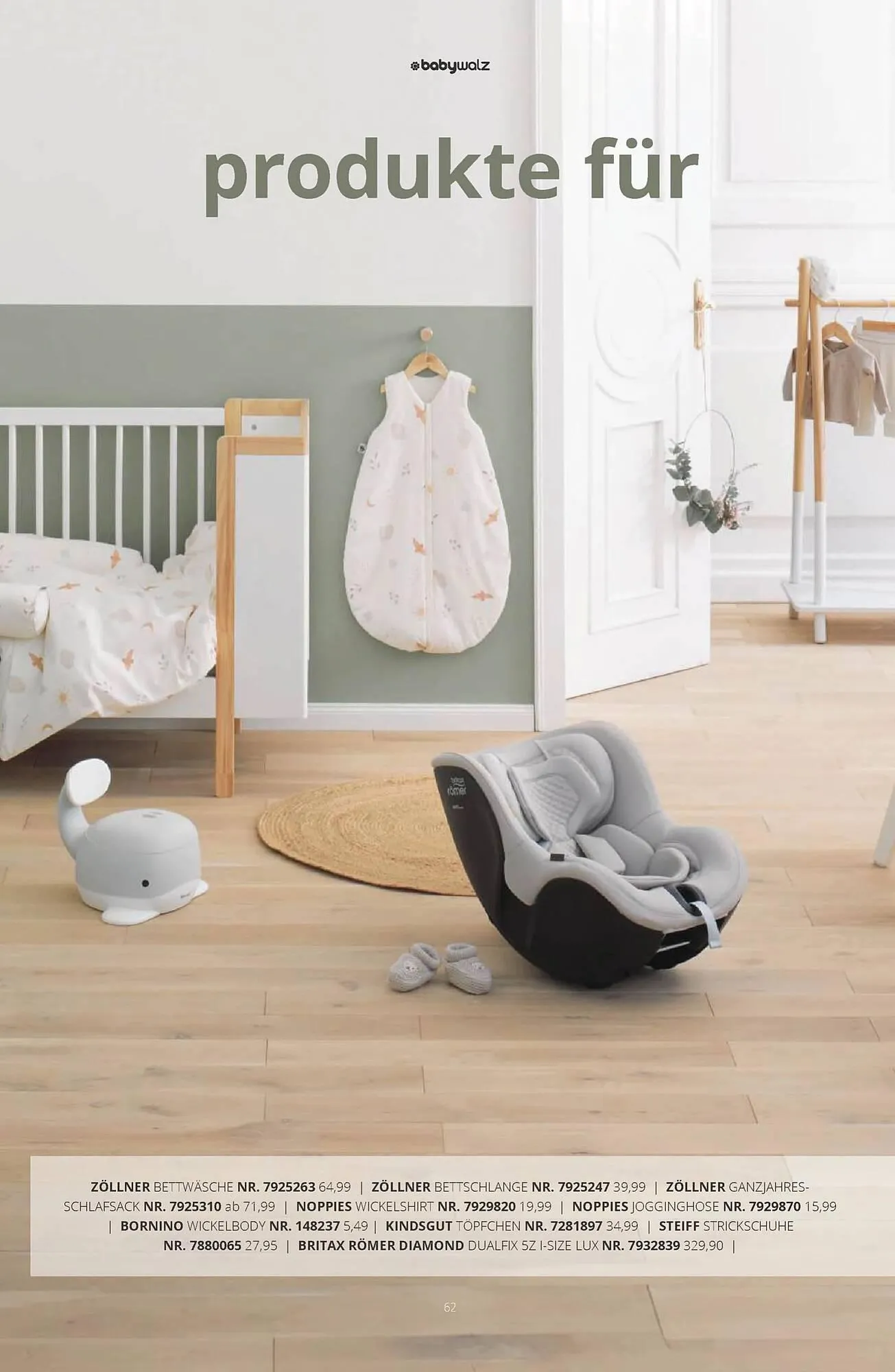 Baby Walz Prospekt von 29. November bis 1. Februar 2025 - Prospekt seite 62