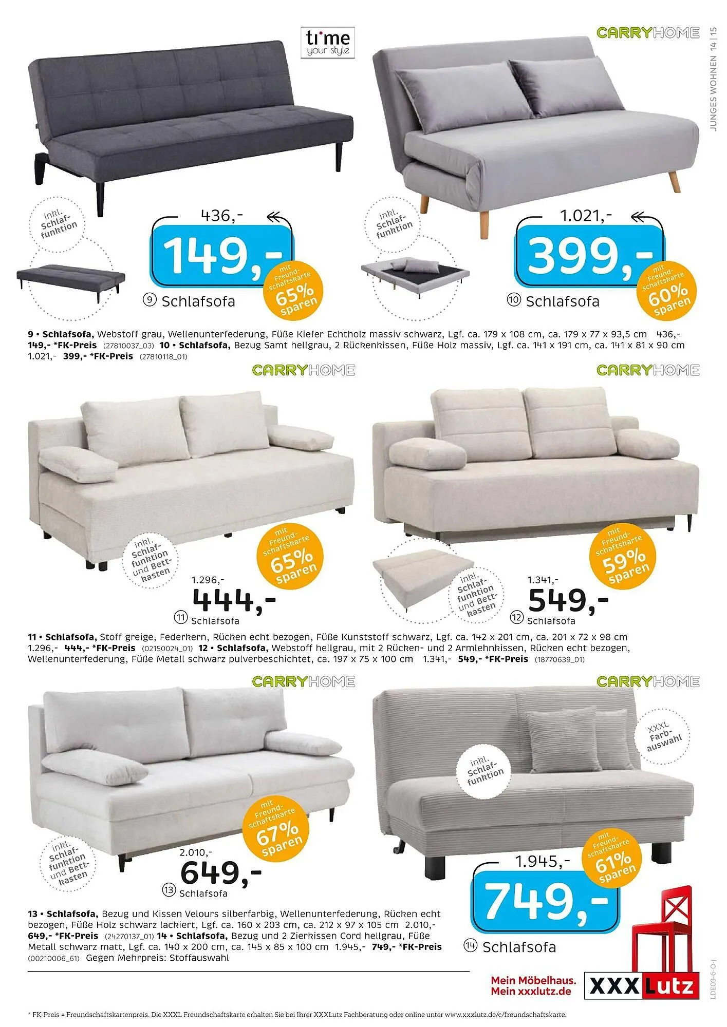 XXXLutz Prospekt von 23. Februar bis 8. März 2026 - Prospekt seite 15