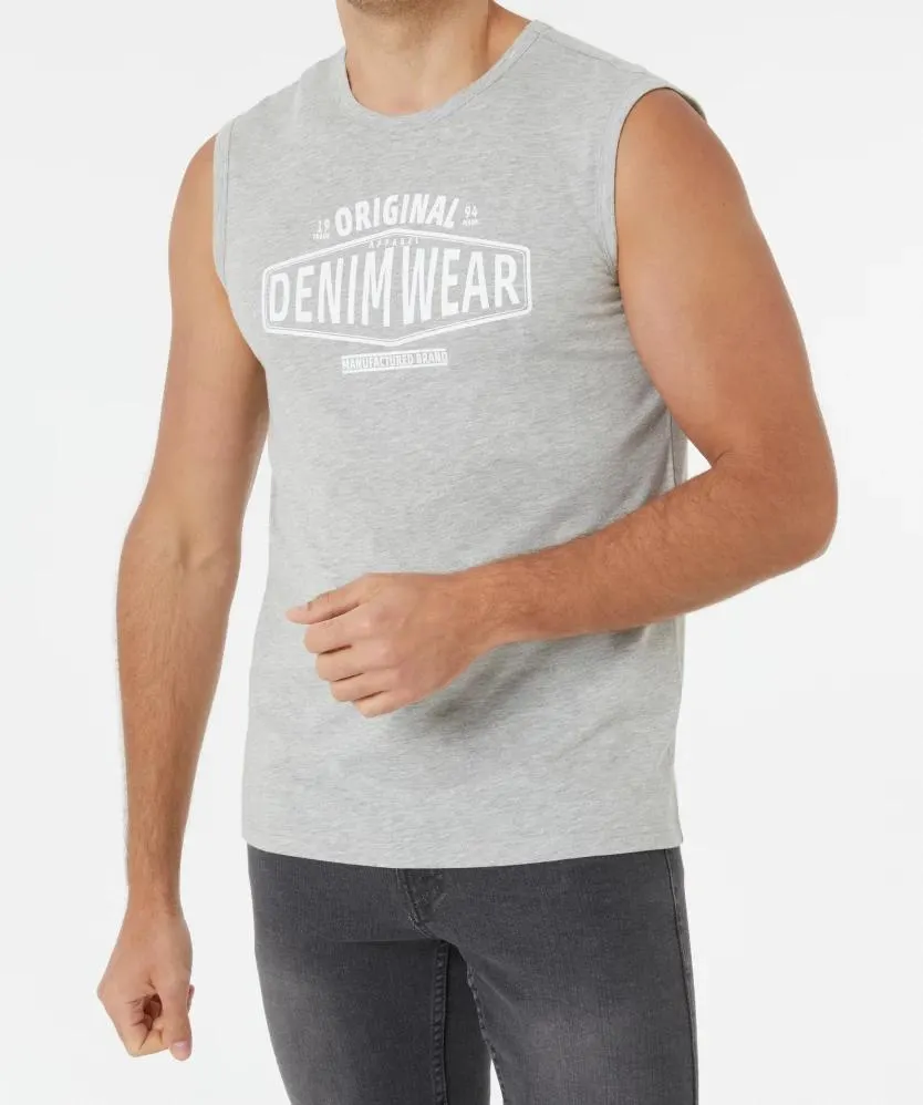 Top melanż X-Mail, okrągły dekolt