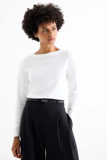 Basic long sleeve top - regular fit