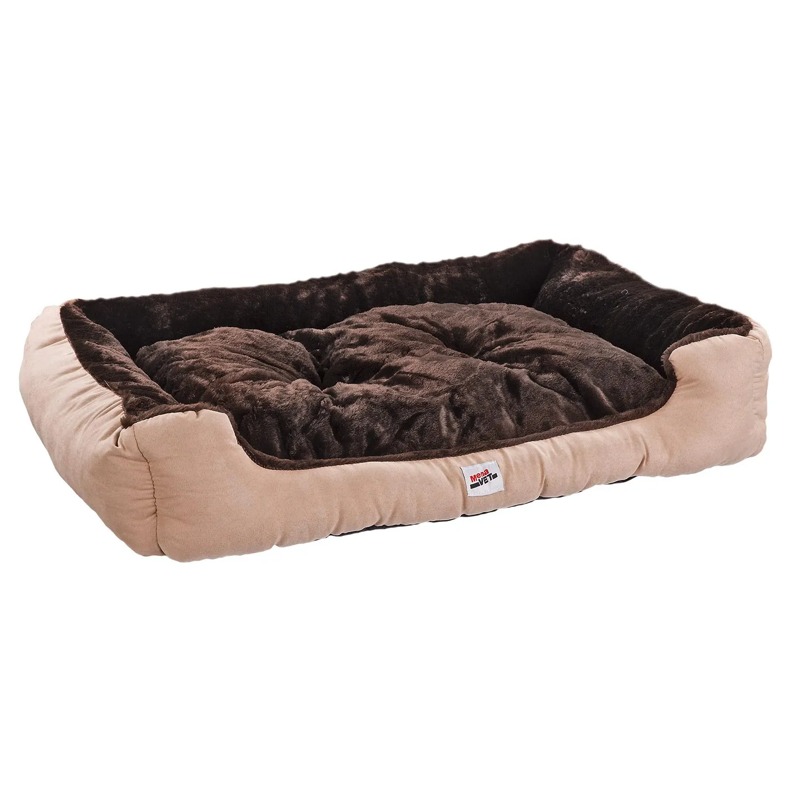 Haustier Kuschelbett / Hundebett / Katzenbett BAILY 90 cm beige/braun Größe XL