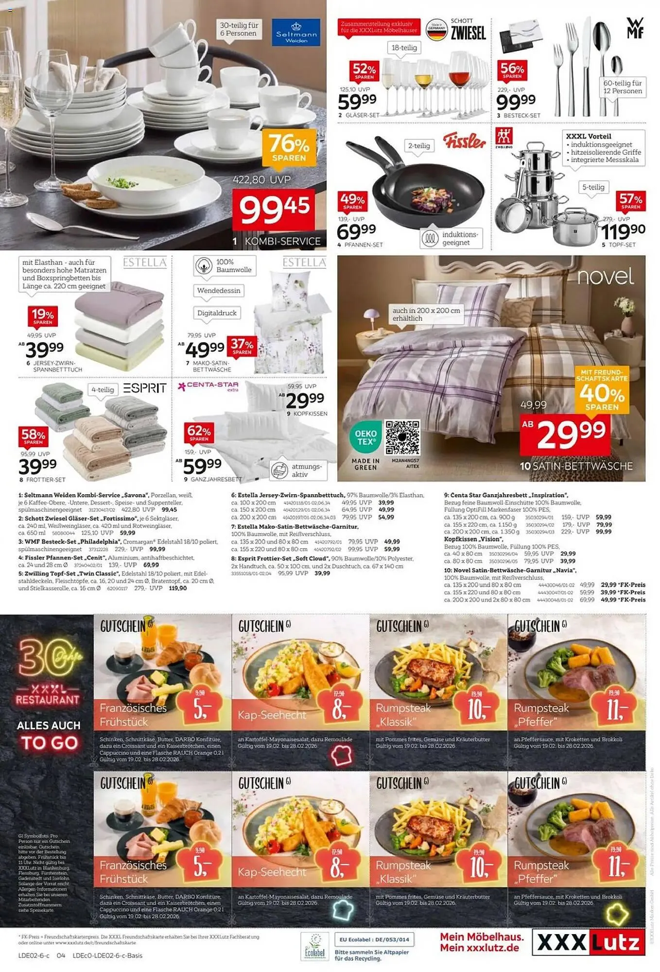 XXXLutz Prospekt von 15. Februar bis 1. März 2026 - Prospekt seite 18