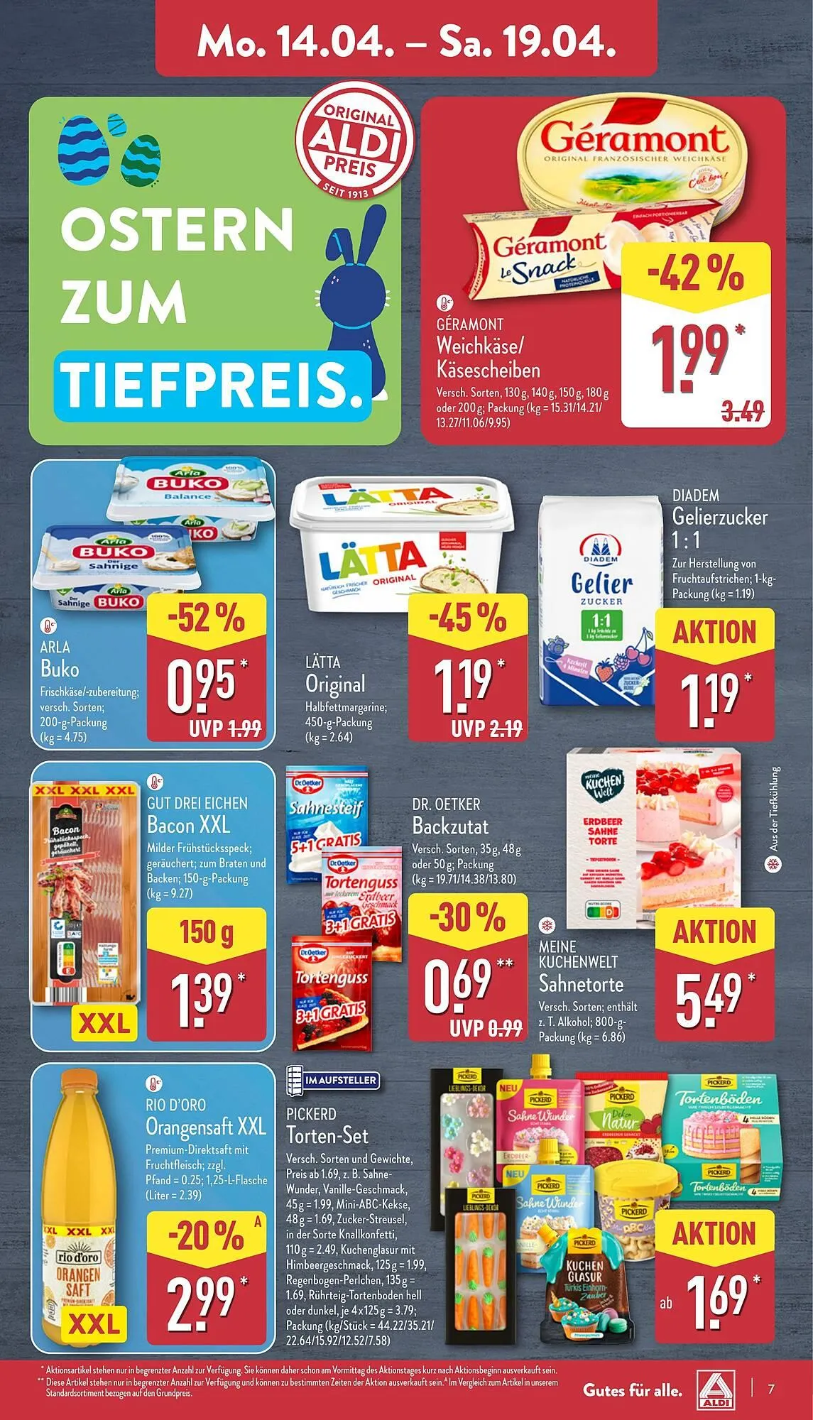 Aldi Nord Prospekt von 14. April bis 19. April 2025 - Prospekt seite 7