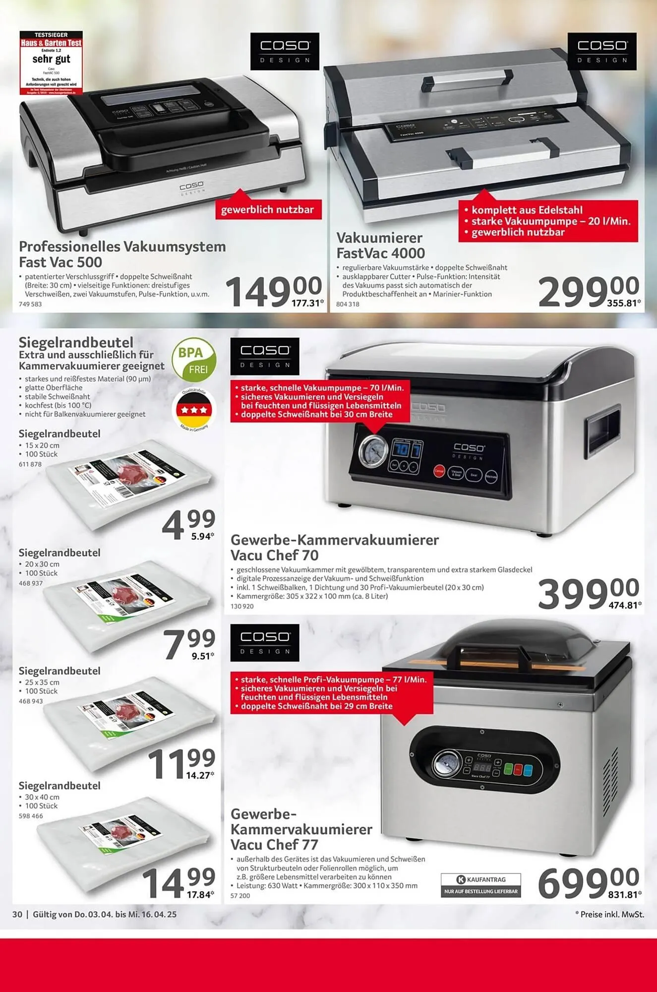 Selgros Prospekt von 3. April bis 16. April 2025 - Prospekt seite 30