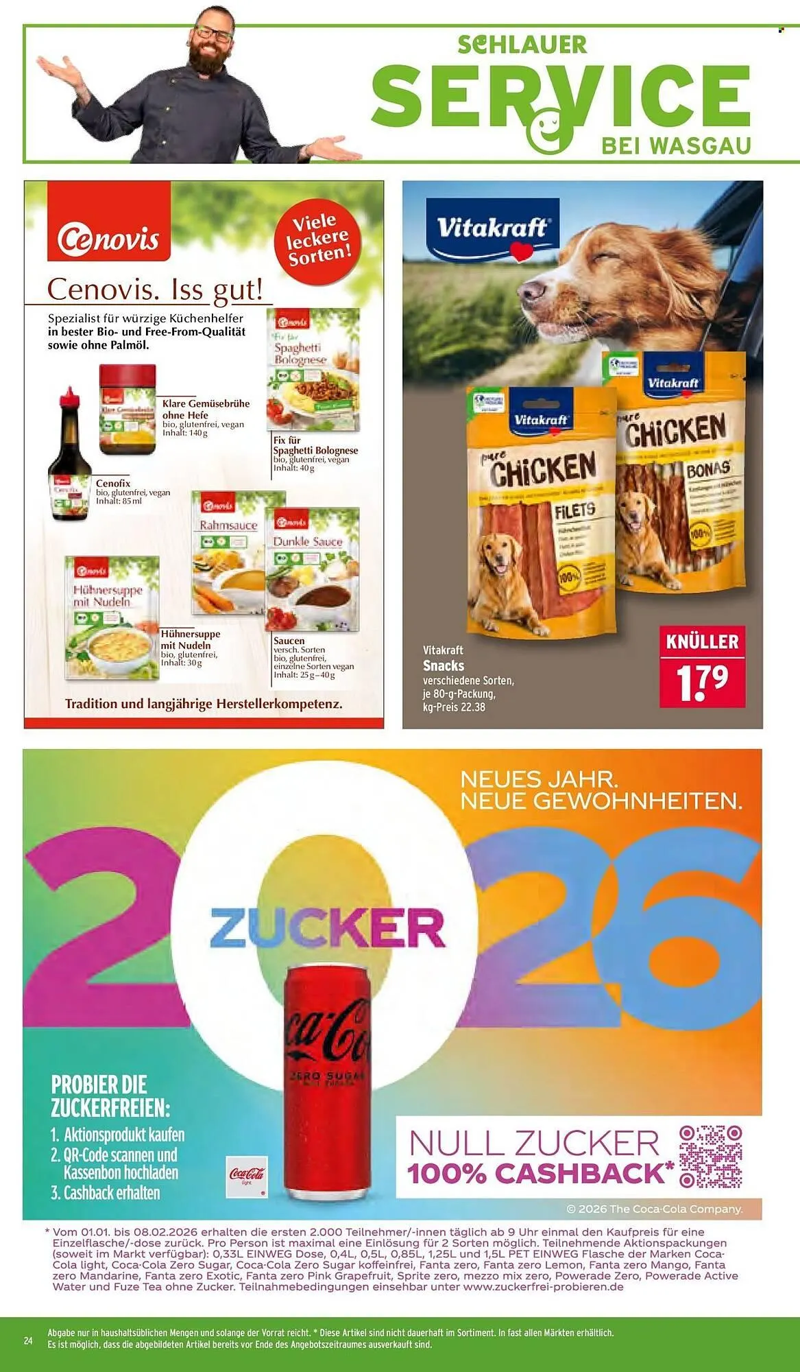 Wasgau Prospekt von 26. Januar bis 31. Januar 2026 - Prospekt seite 24