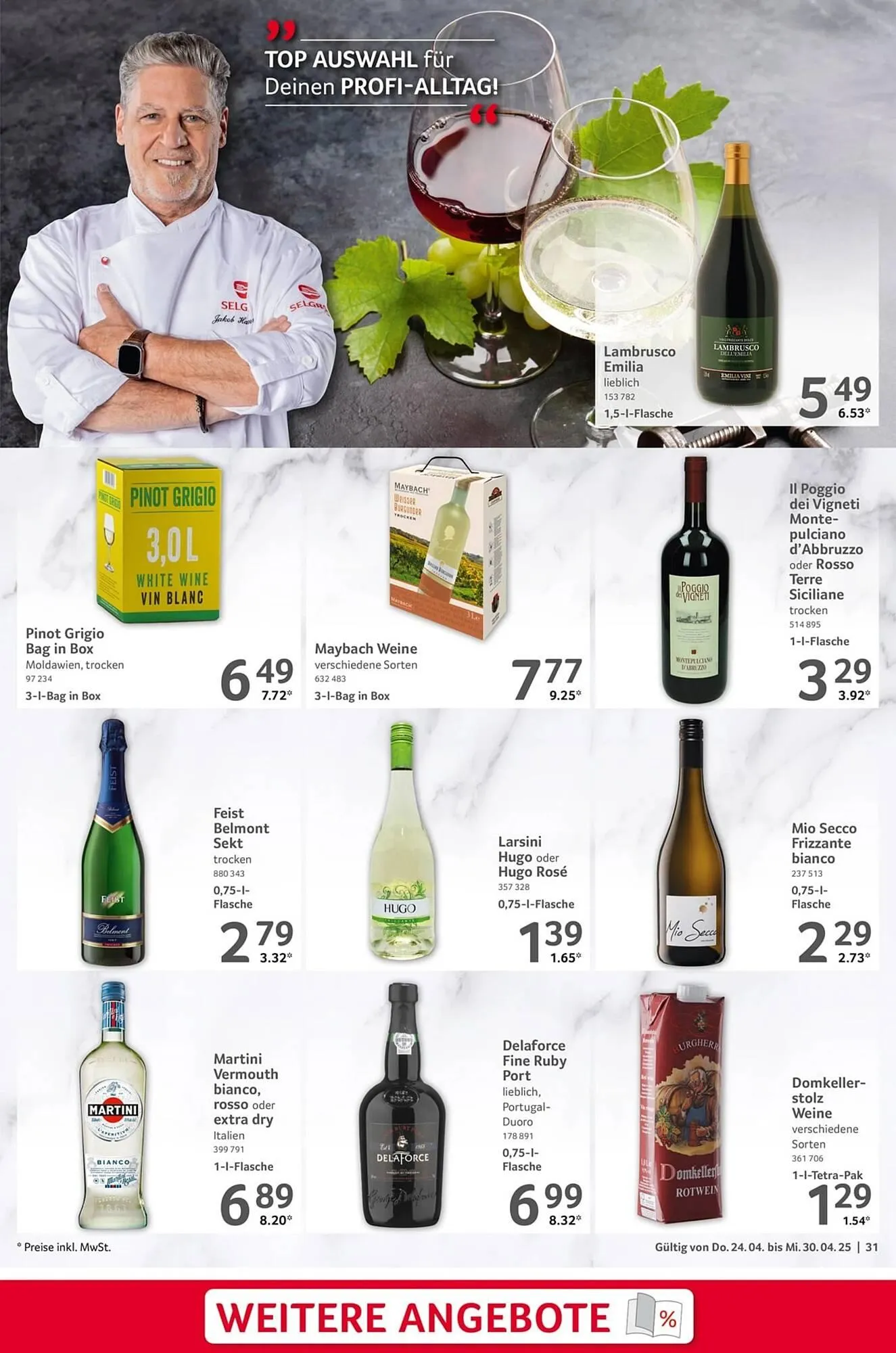 Selgros Prospekt von 24. April bis 30. April 2025 - Prospekt seite 31