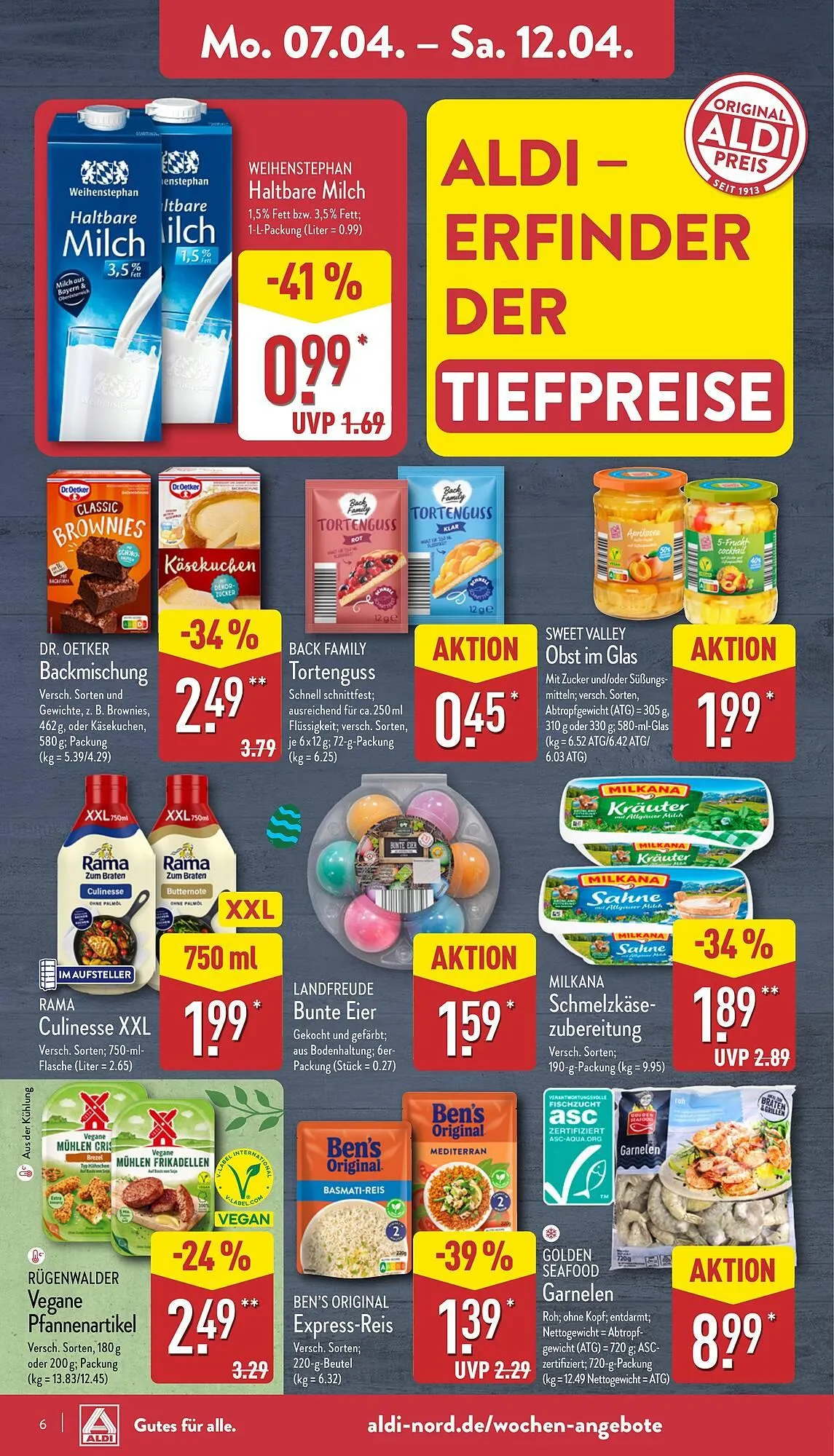 Aldi Nord Prospekt von 7. April bis 12. April 2025 - Prospekt seite 6