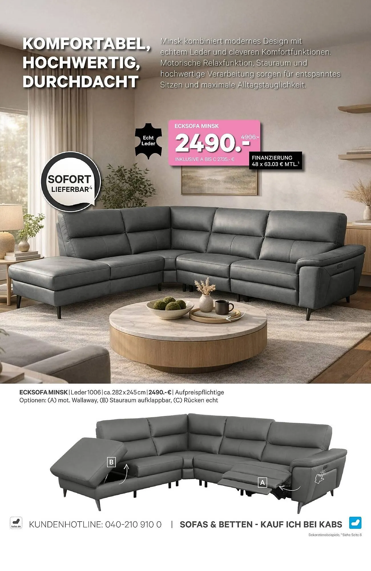 Kabs Polsterwelt Prospekt von 26. März bis 29. April 2026 - Prospekt seite 42
