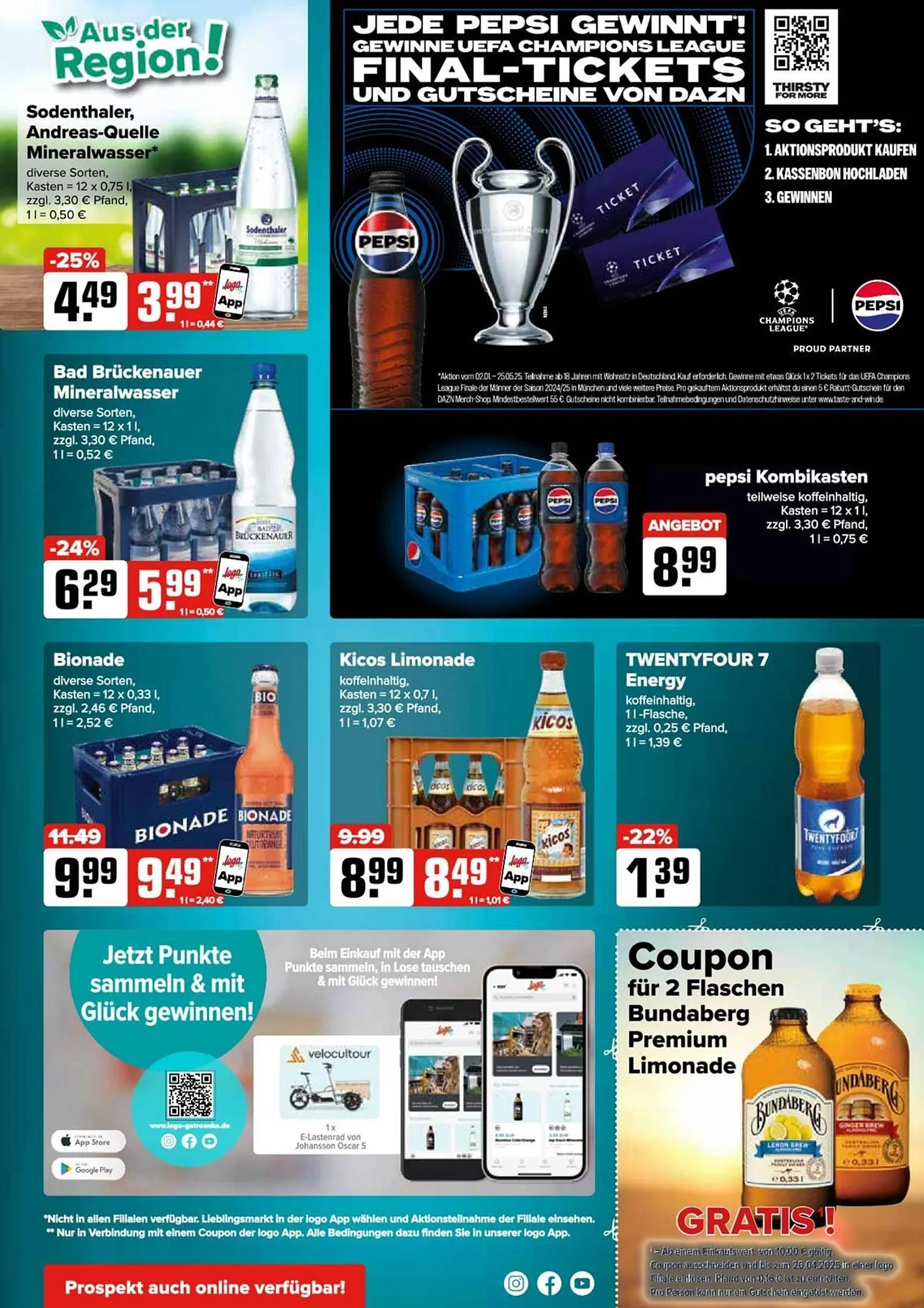 Logo Getränkemarkt Prospekt von 22. April bis 26. April 2025 - Prospekt seite 3